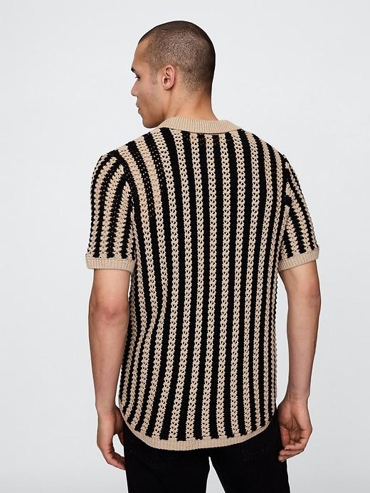 Mesh Sweater Shirt Product Image