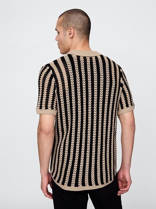 Mesh Sweater Shirt Product Image