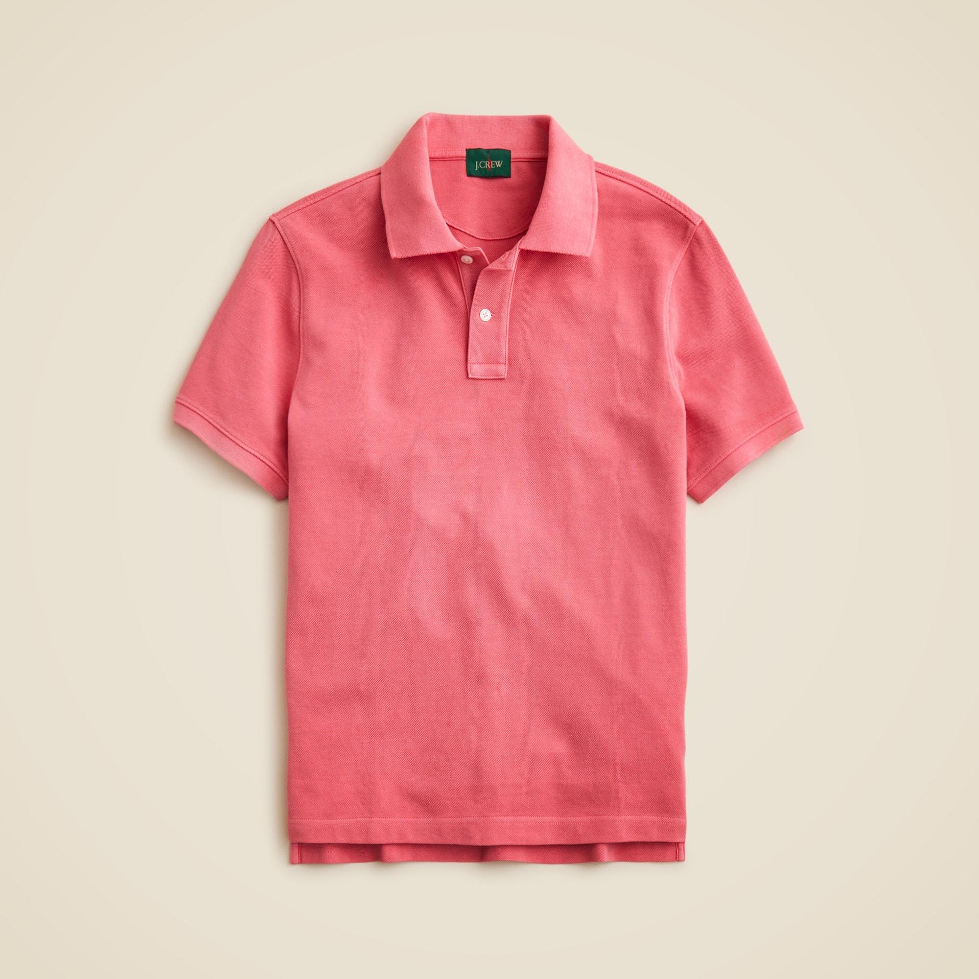 Washed piqué polo shirt Product Image