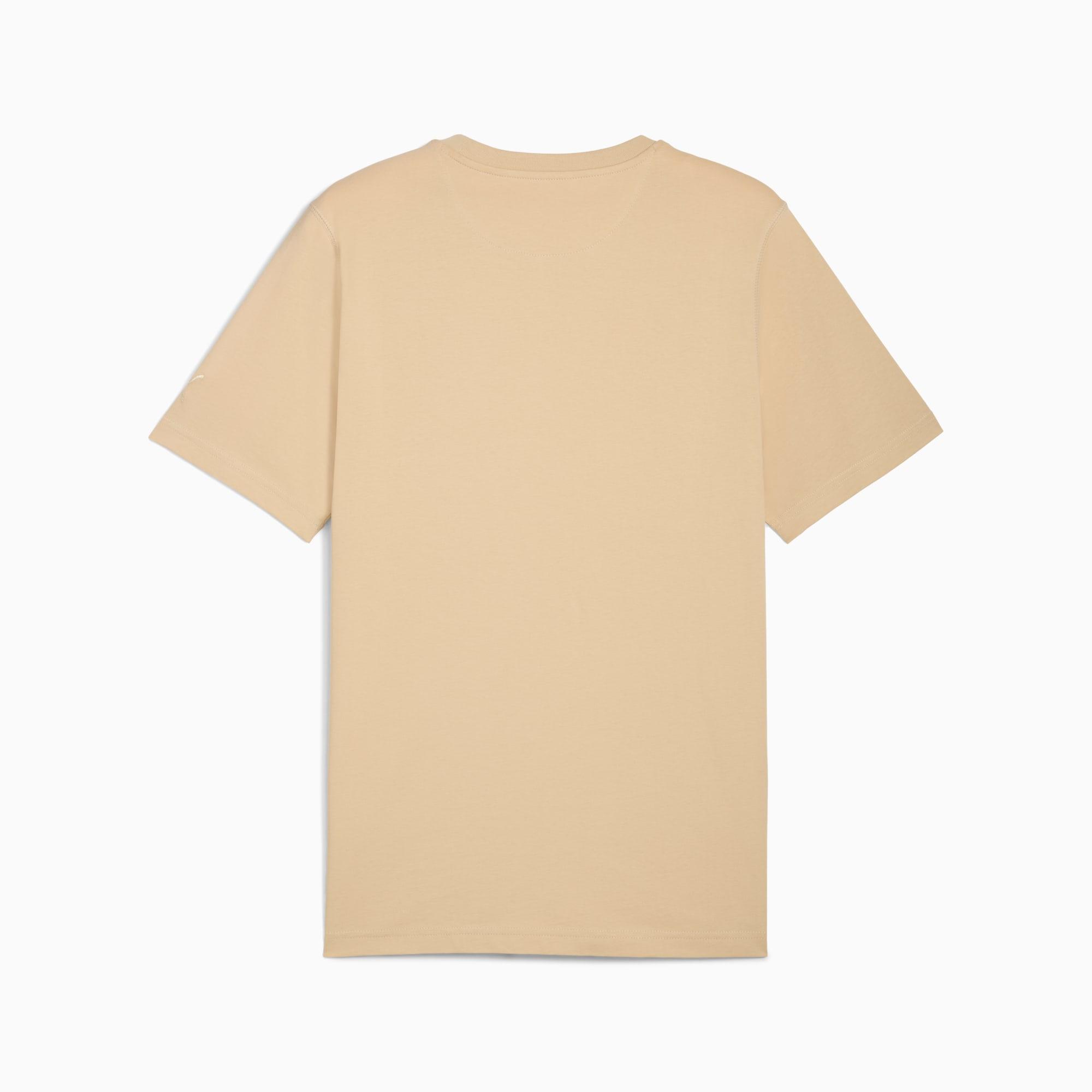 WARDROBE ESSENTIALS Suede Logo Men's Tee Product Image