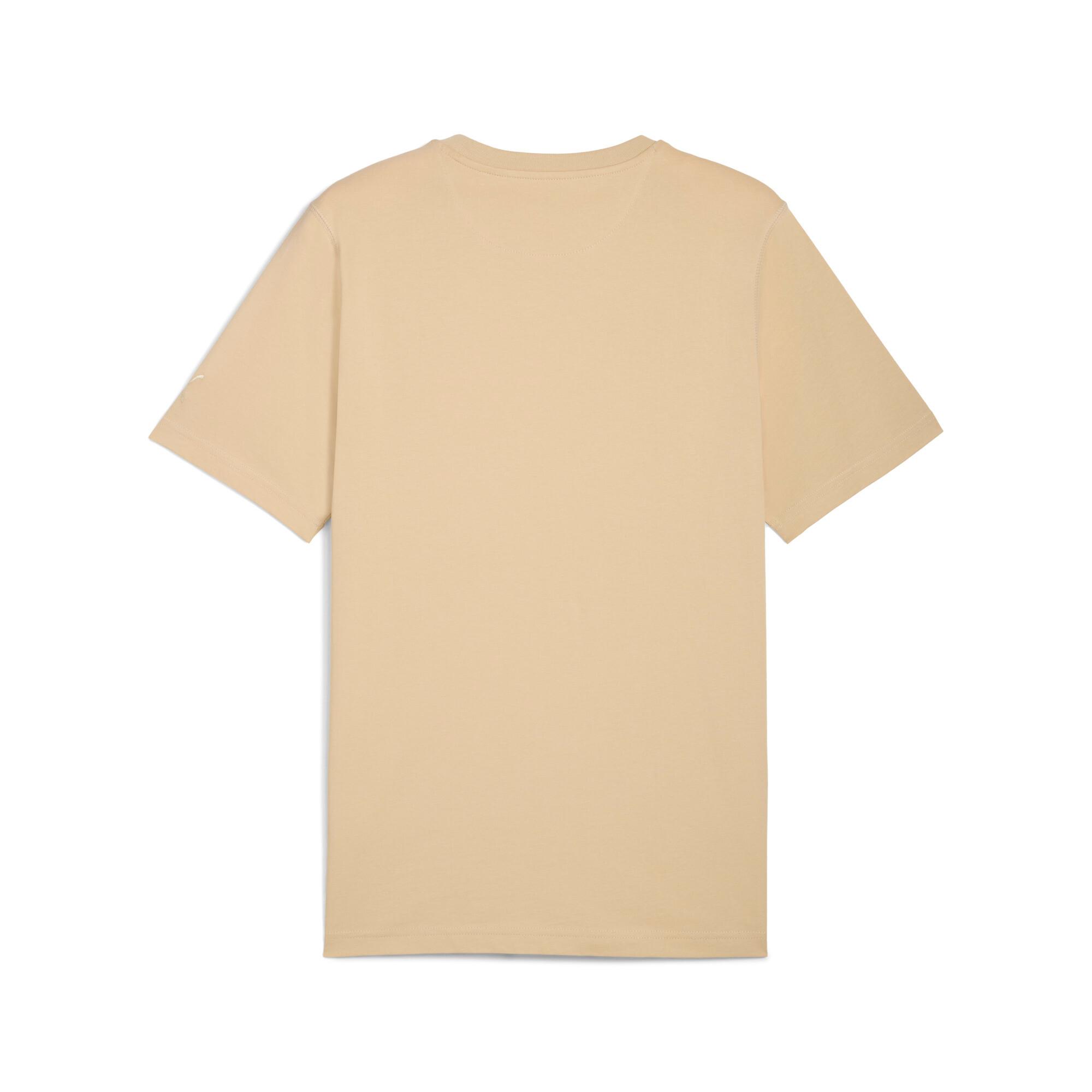 WARDROBE ESSENTIALS Suede Logo Men's Tee Product Image