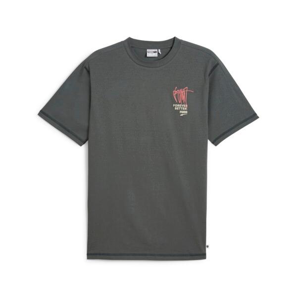 PUMA DOWNTOWN RE:COLLECTION Men's T-Shirt in Mineral Grey Product Image