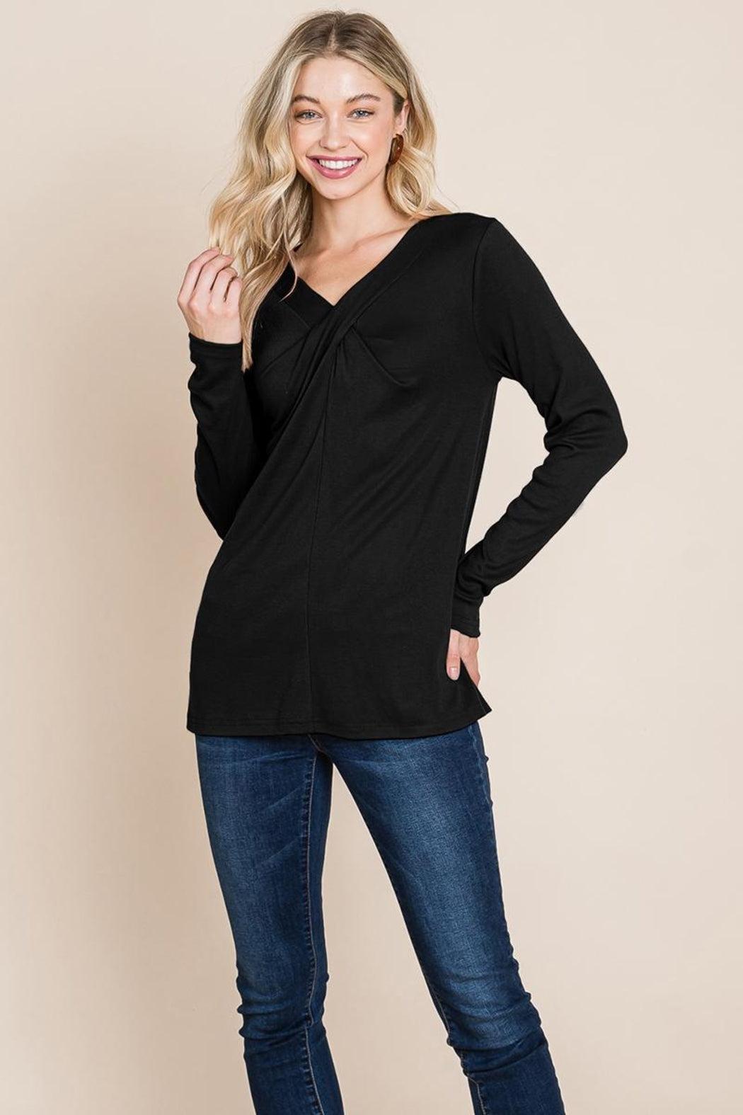 Fold Knotted Twist Sweatshirts Product Image