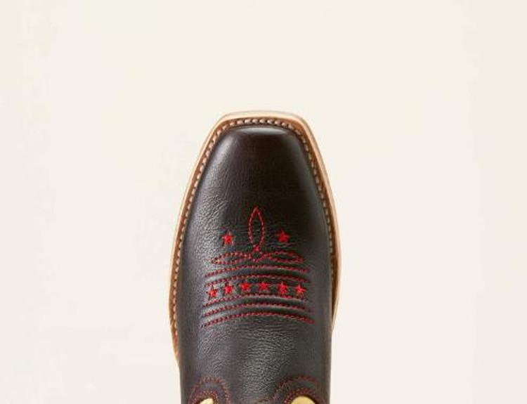 SALE Ariat® Ladies' Futurity Rodeo Quincy Toffee/Rose Cutter Toe Boots Product Image