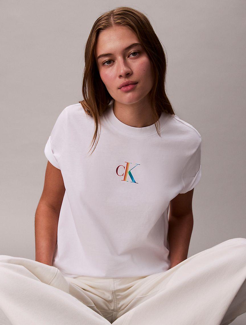 Pride Monogram Logo Slim T-Shirt  Product Image