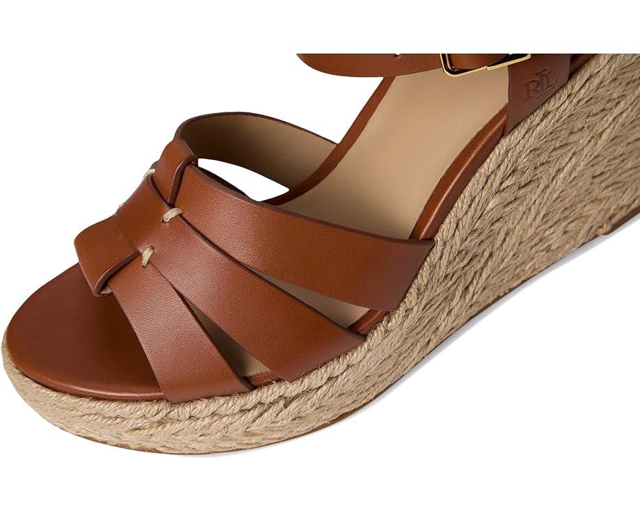 Hilarie Burnished Leather Espadrille Product Image