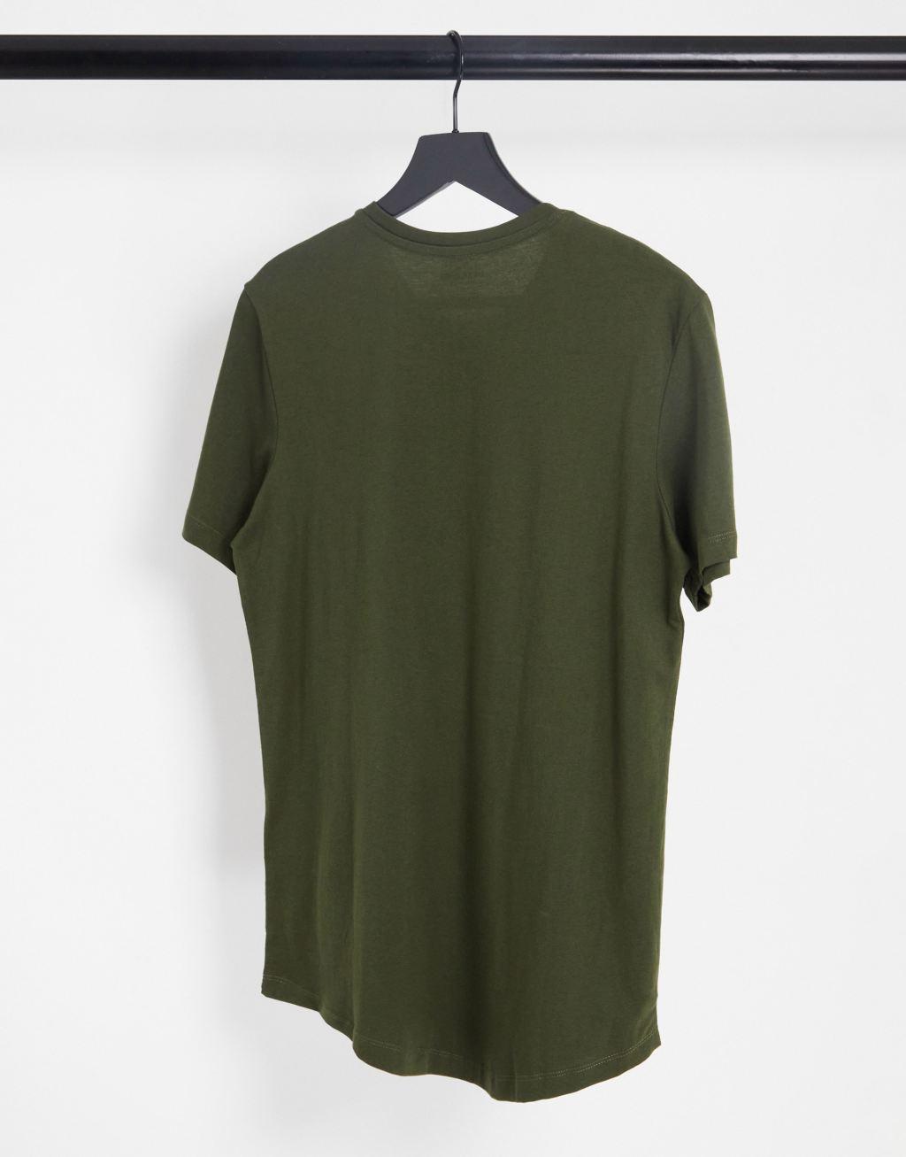 Jack & Jones 5 pack longline hem crew neck t-shirt in multi  Product Image