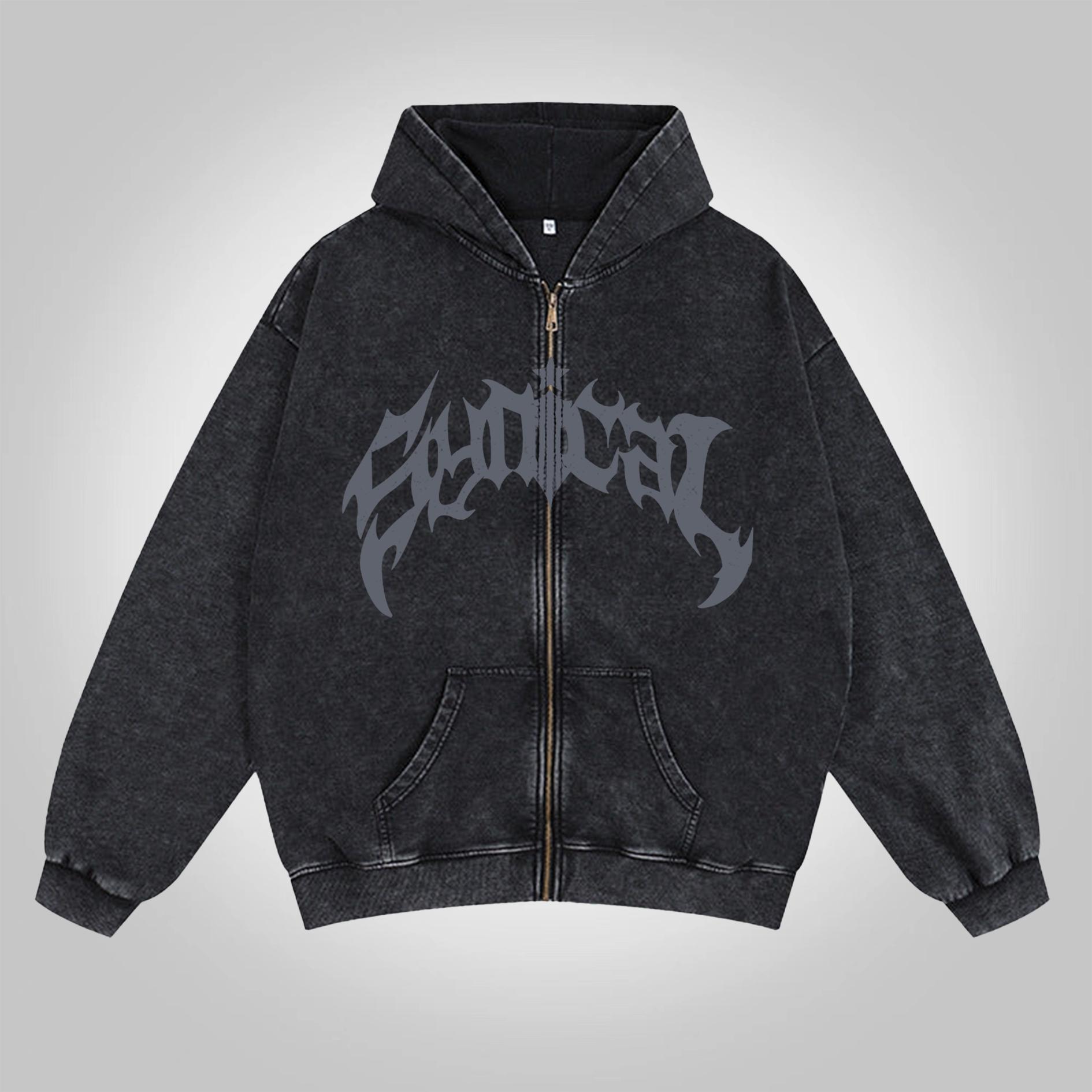 Sopula Unisex Mouth & Letter Print T-Shirt Product Image