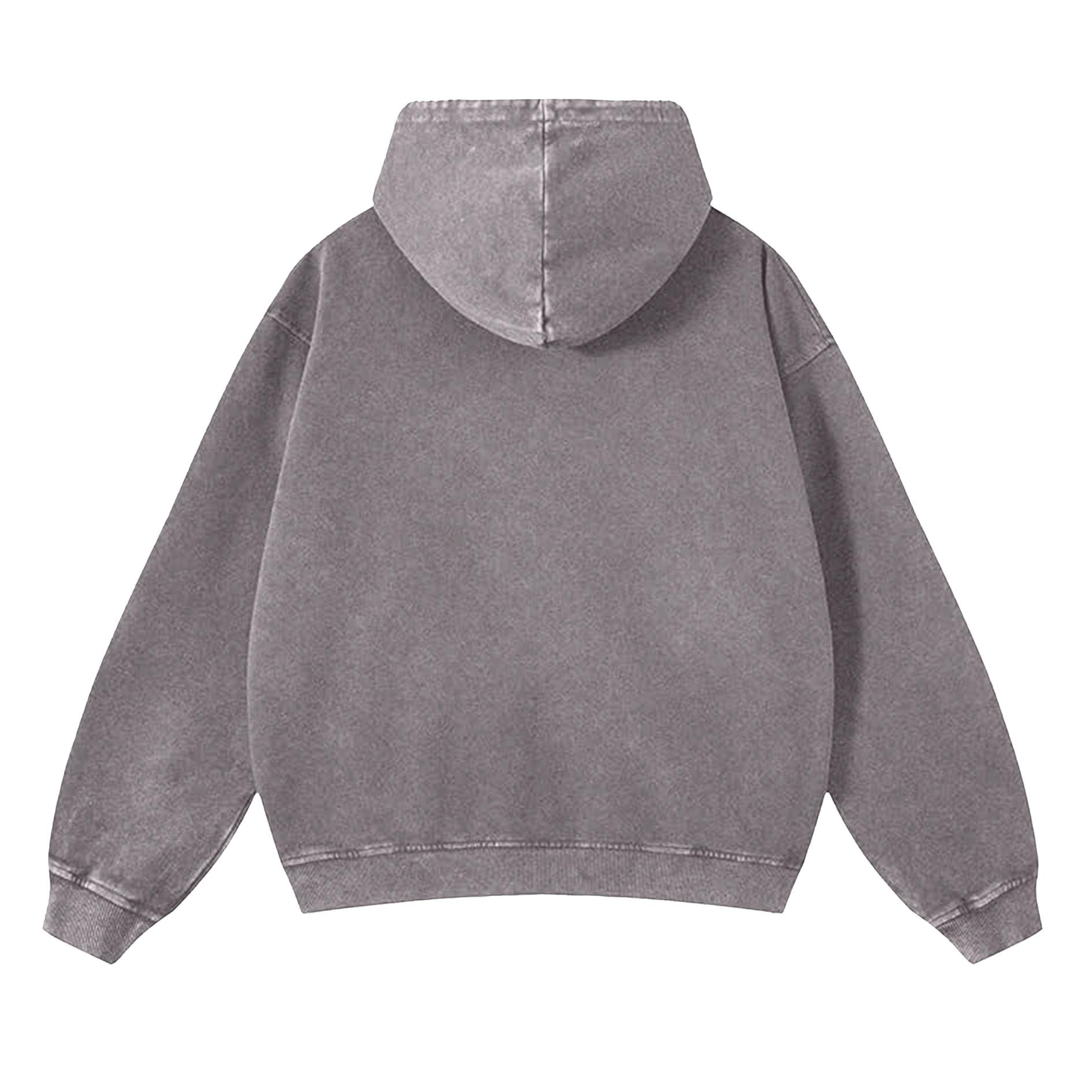 Sopula Essential Washed Cotton Zip-Up Hoodie Product Image