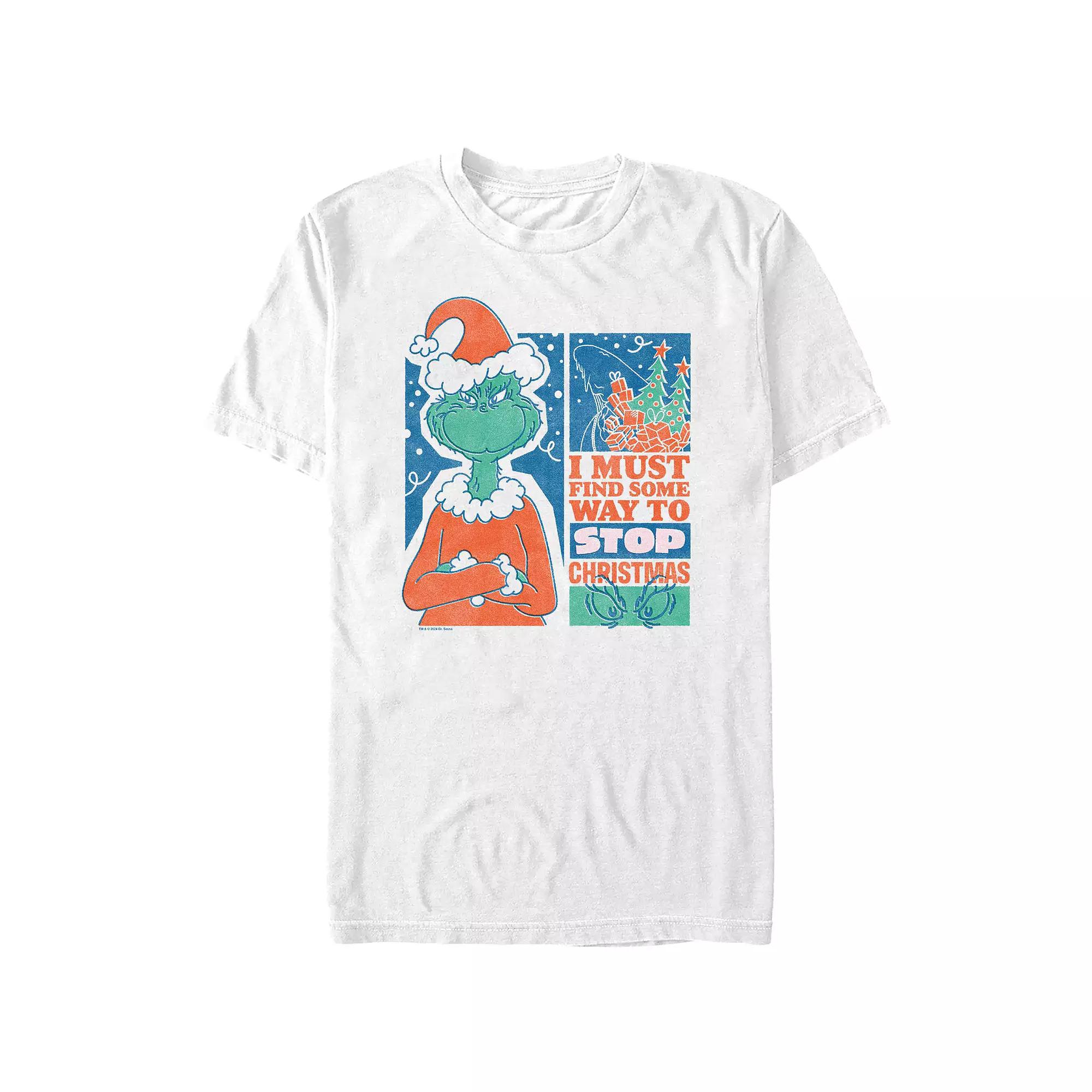 Big & Tall Dr. Seuss Grinch Must Stop Christmas Graphic Tee, Men's,  Product Image