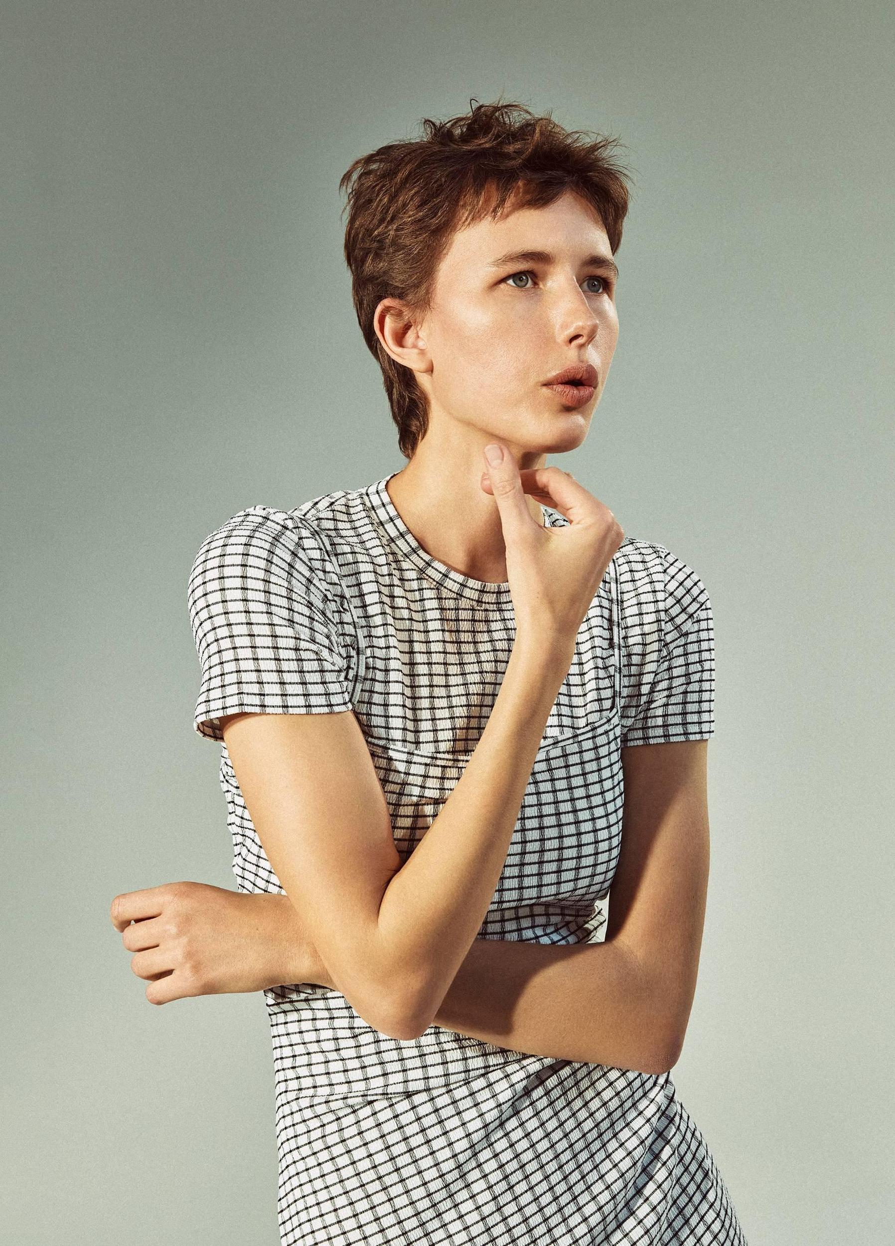 Checked Smocked Tank Dress Product Image