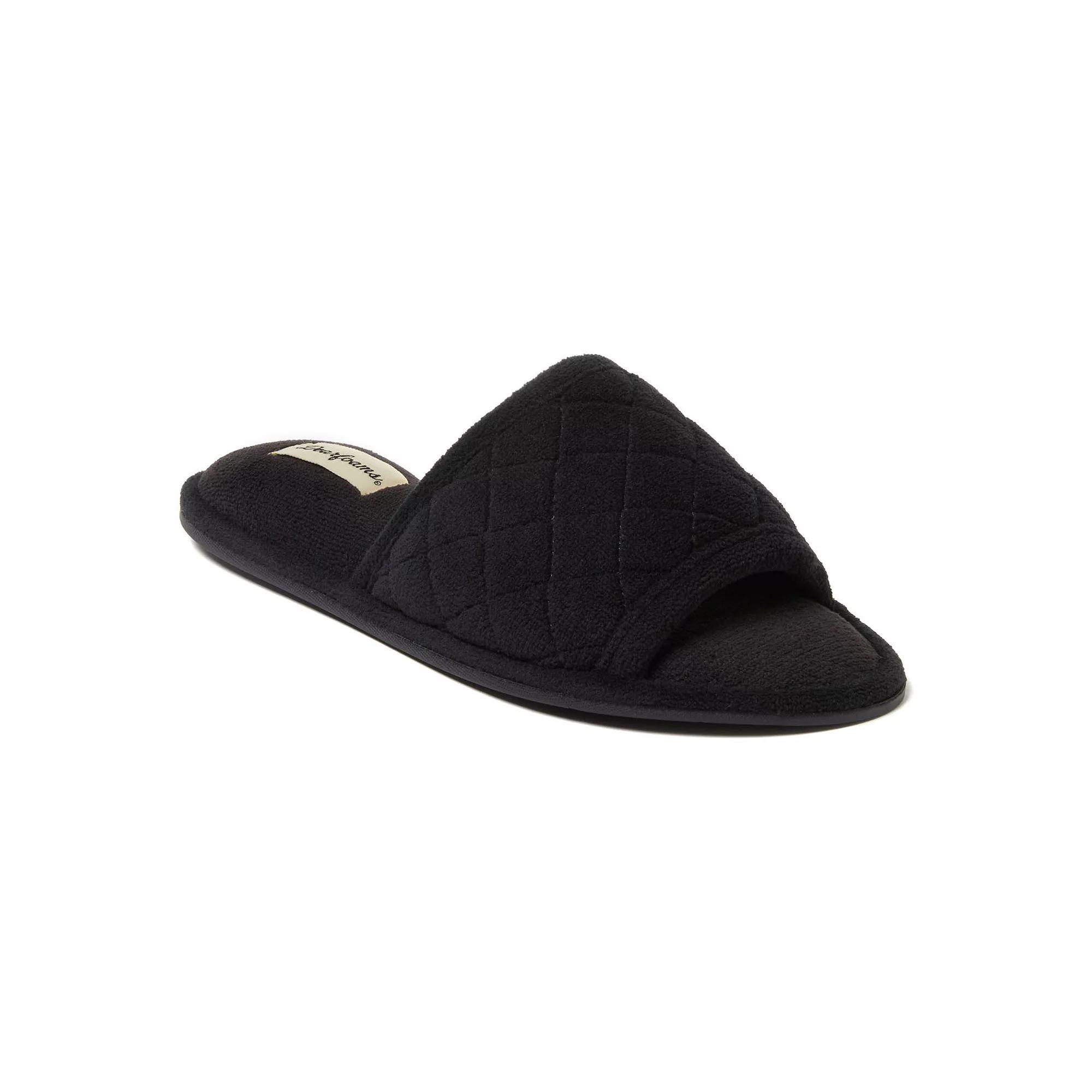 Dearfoams Microfiber Terry Quilted Women's Slide Slippers,  Product Image