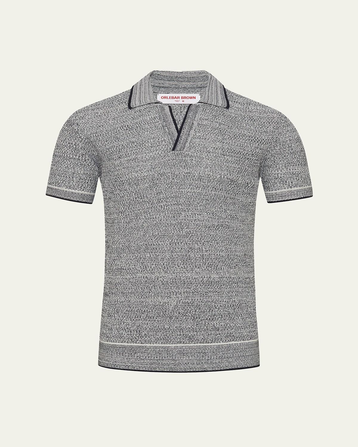 Mens Knit Polo Shirt Product Image