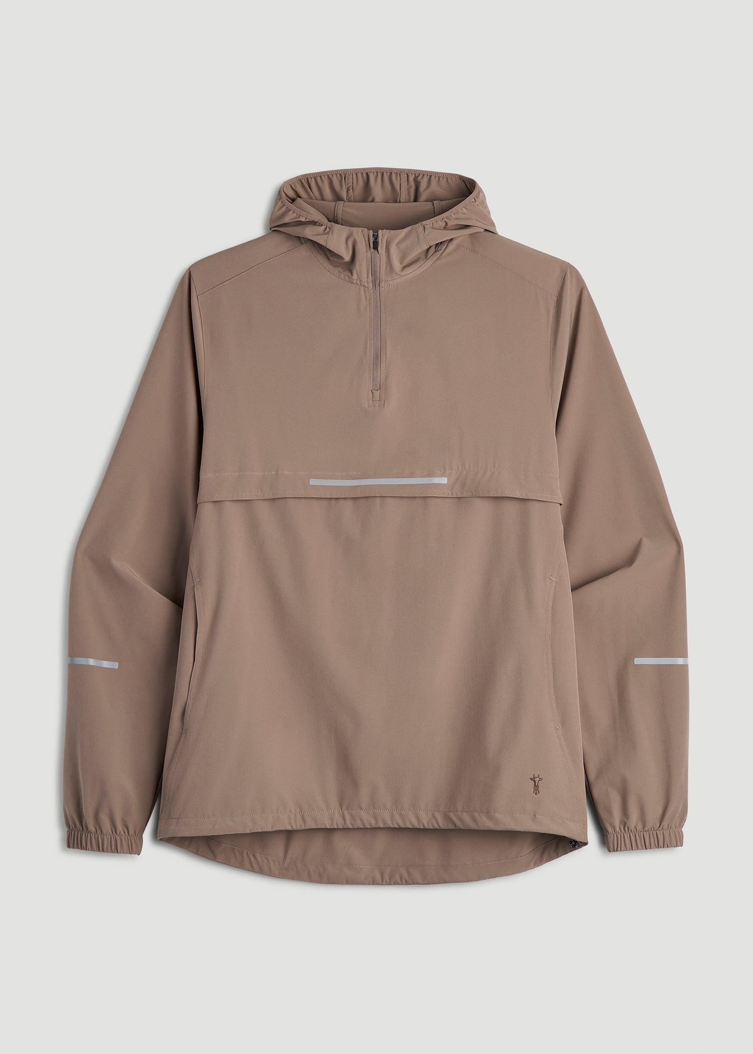 Featherweight Packable Anorak for Tall Men in Dark Sand Male Product Image