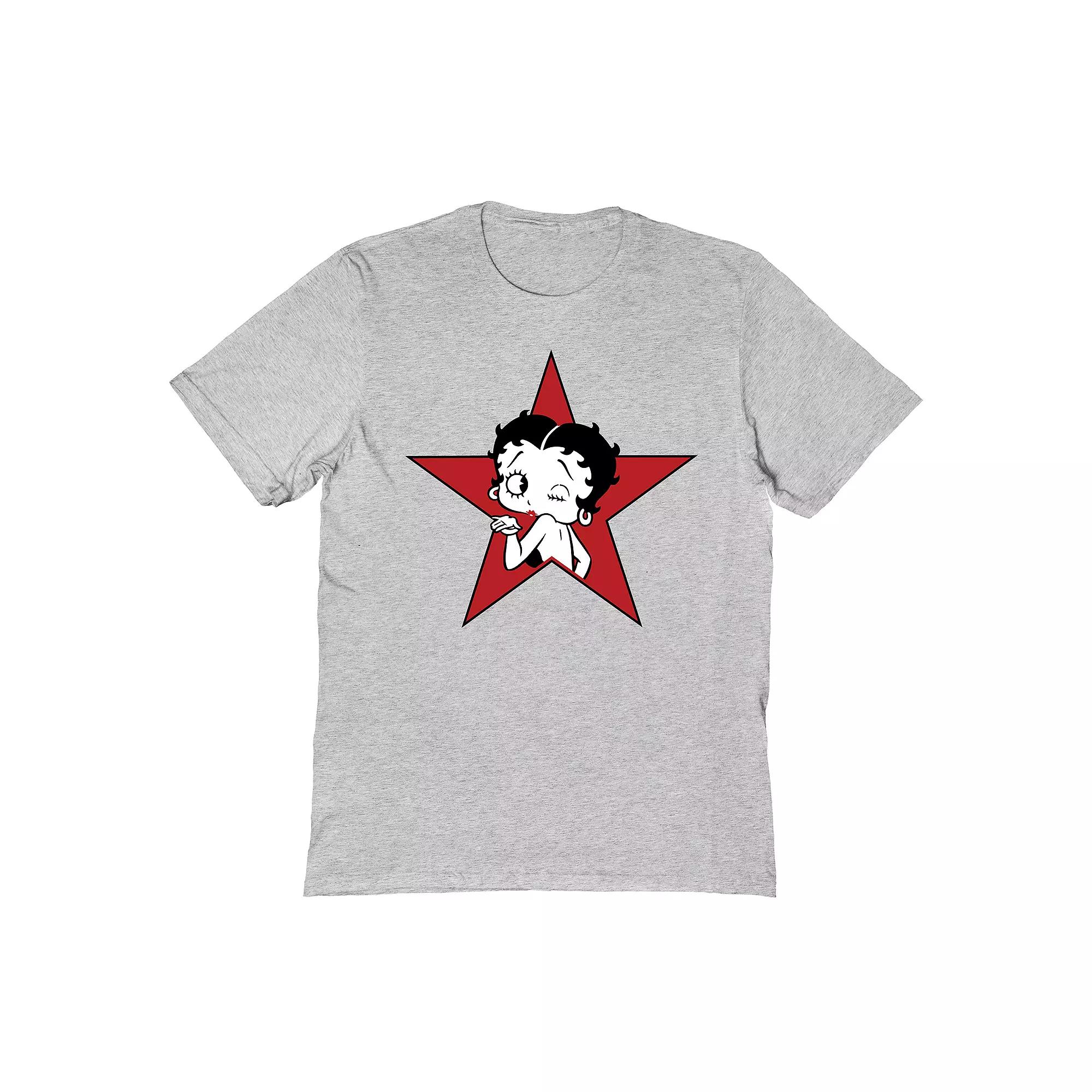 Men's Betty Boop T-Shirt, Size: Large, Sport Grey Product Image