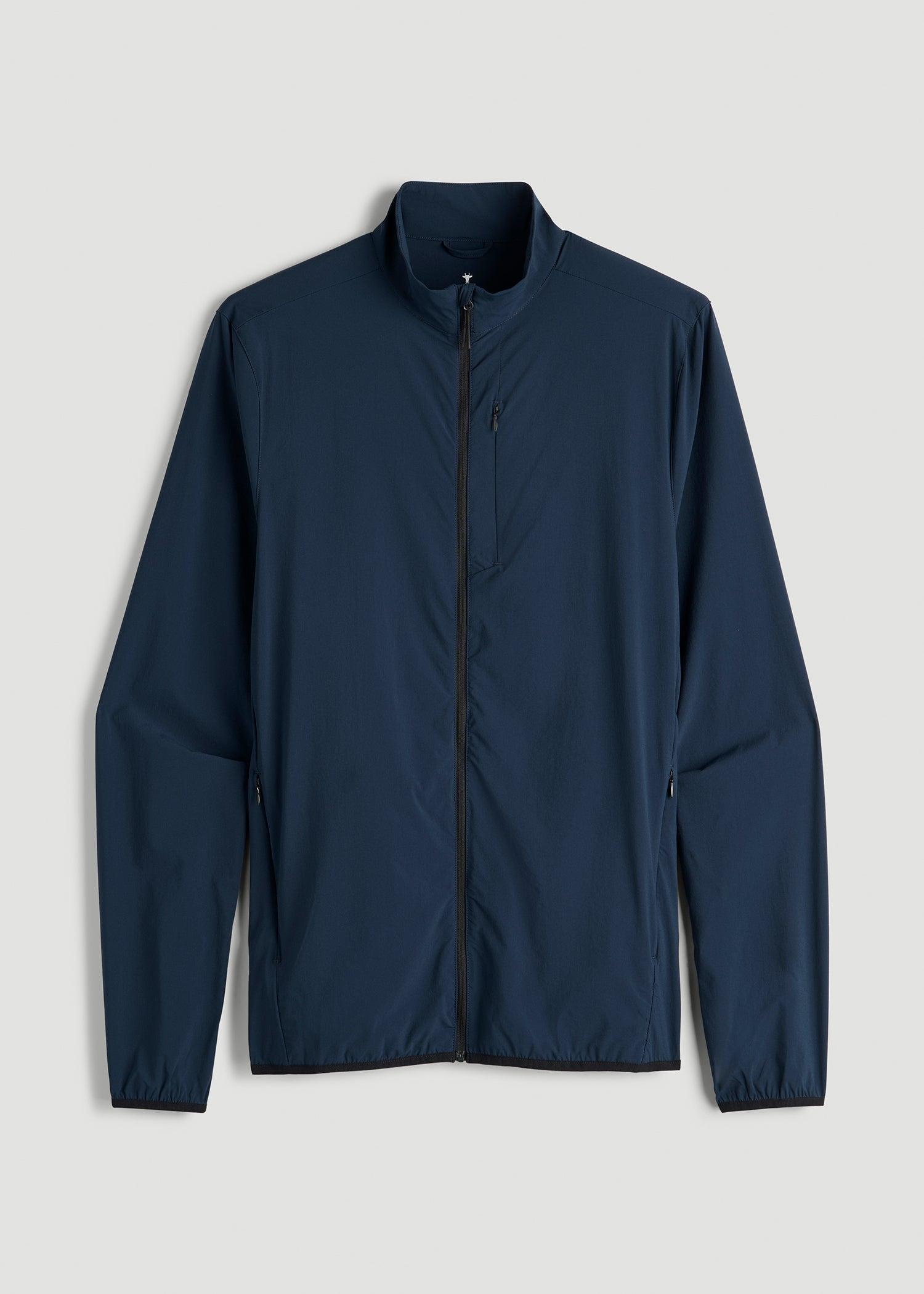 Softshell Jacket for Outdoor Training for Tall Men in Marine Navy Male Product Image