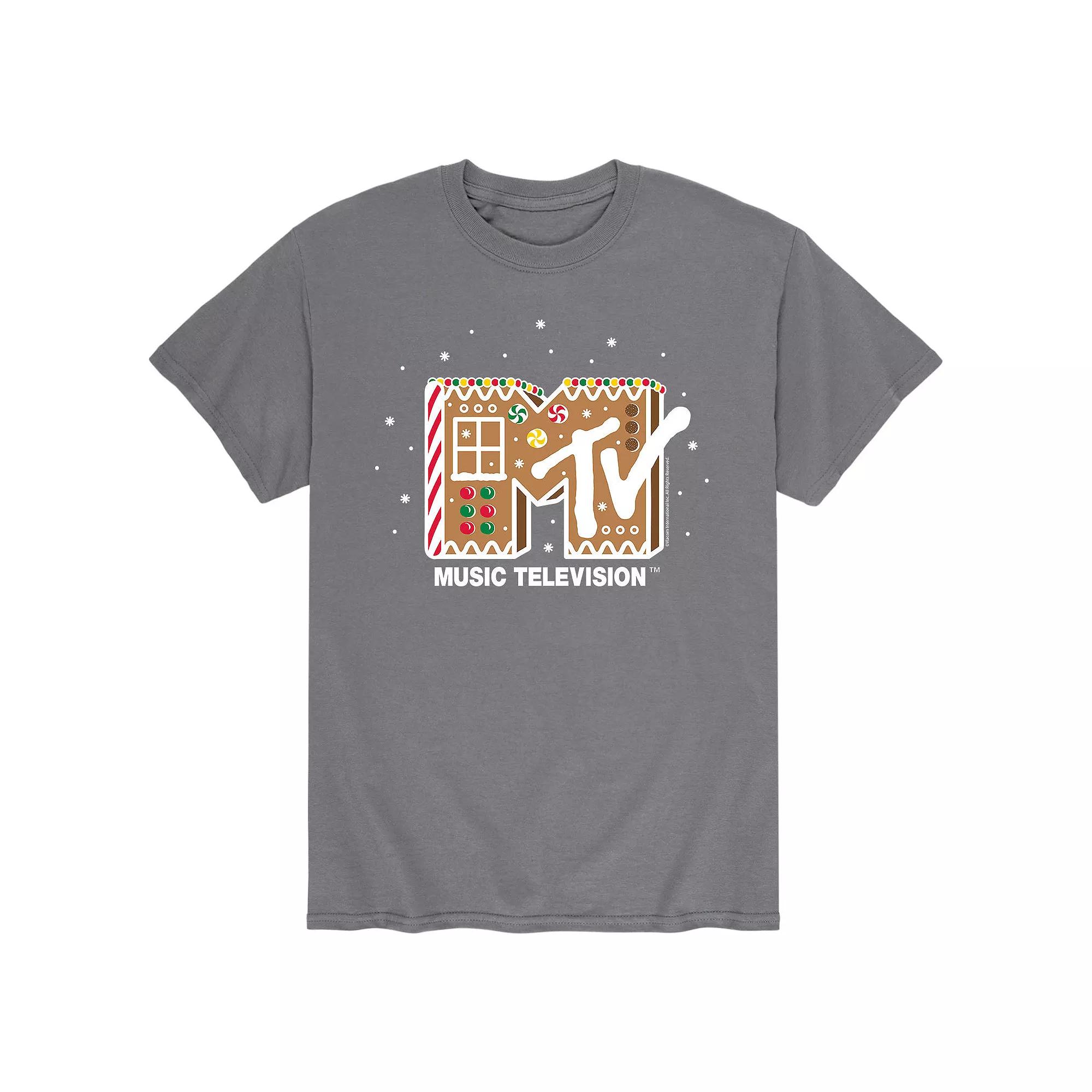 Men's MTV Classic Logo Gingerbread Tee,  Product Image