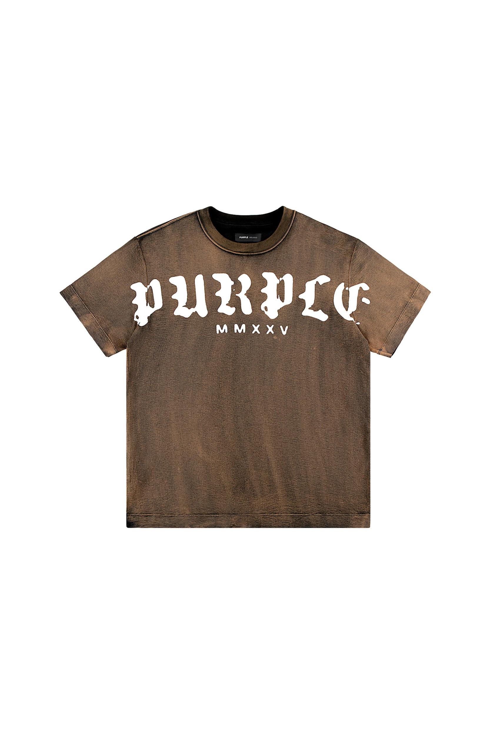 Worn Gothic Wordmark Overdye Tee Male Product Image