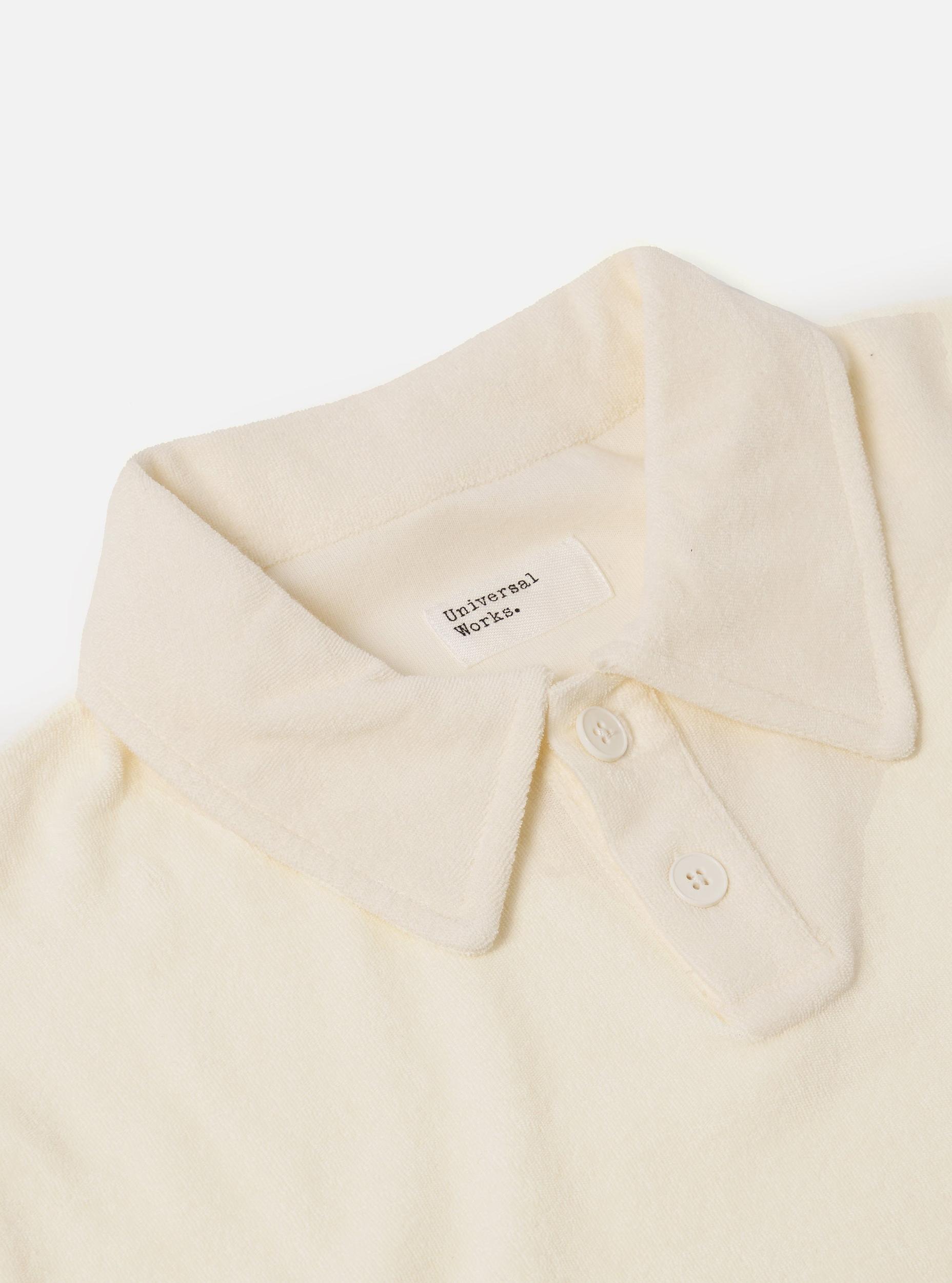 Ecru Light Weight Terry Newlyn Polo Product Image