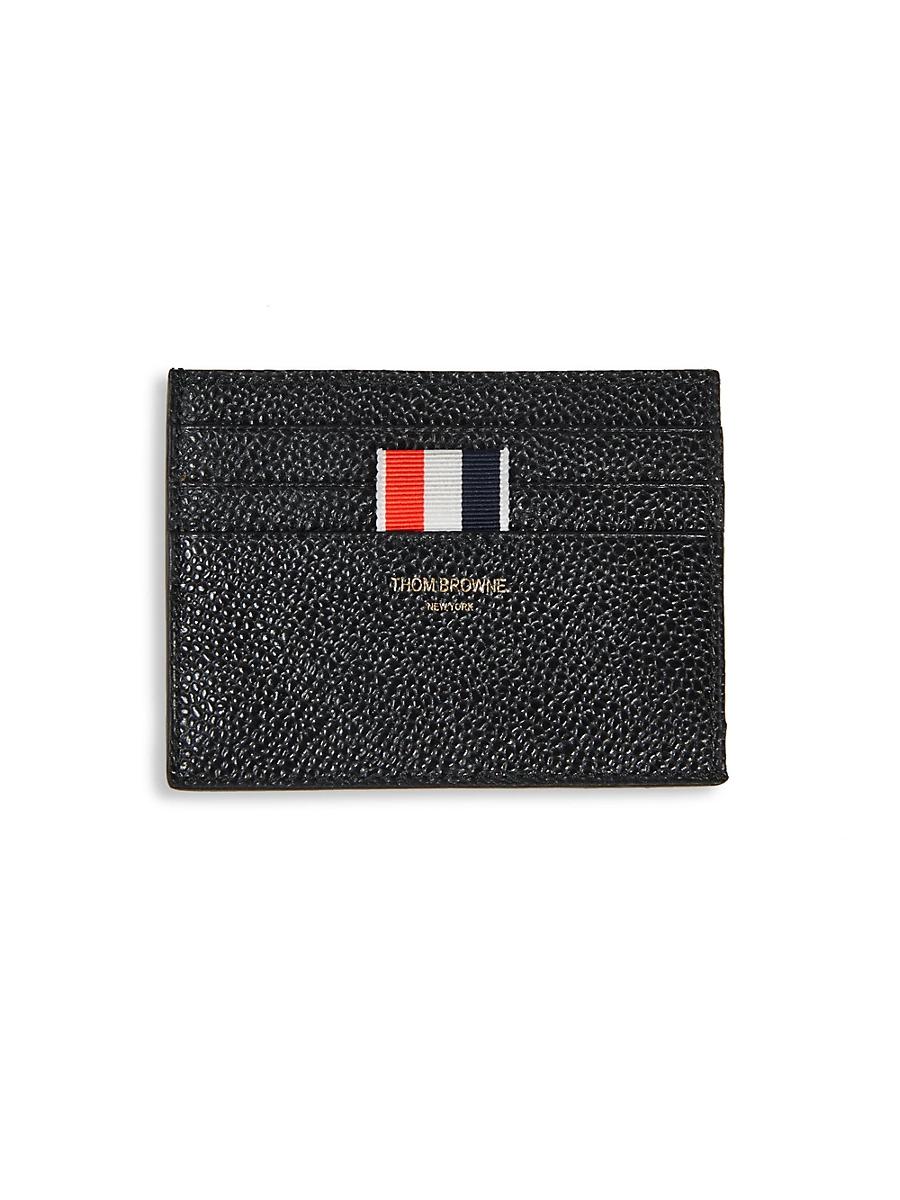 Mens Pebble-Grain Leather Card Holder Product Image