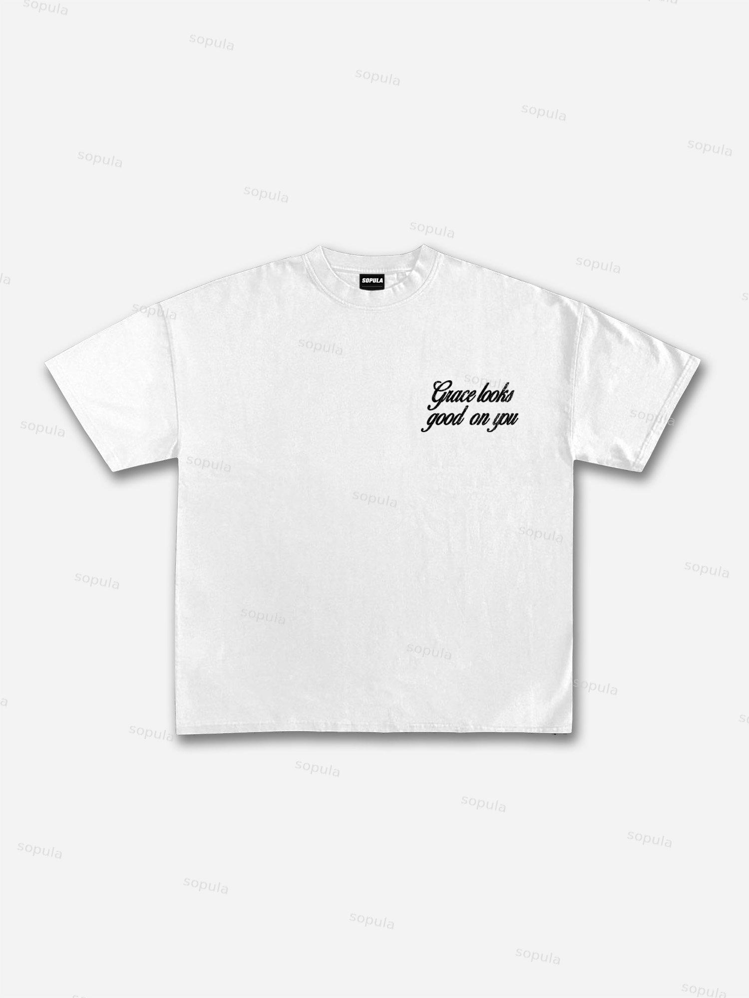 Angelthic Angel Playful Graphic Cotton T-shirt Product Image