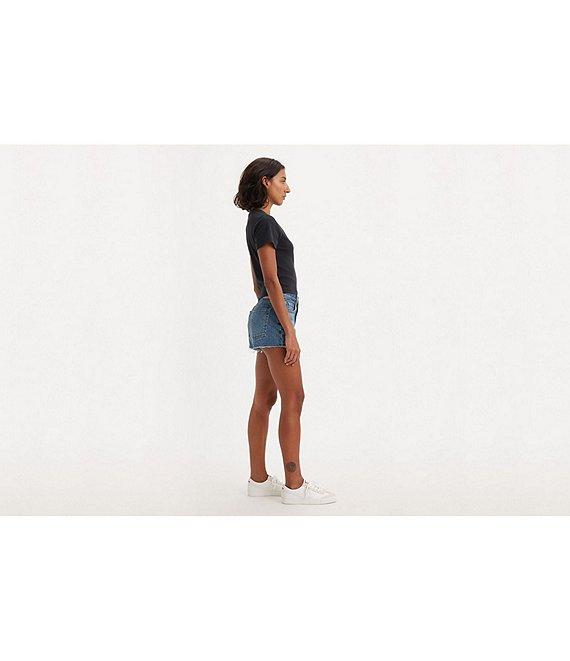 Levi's® 501 Original High Rise Distressed Hem Cut Off Shorts Product Image
