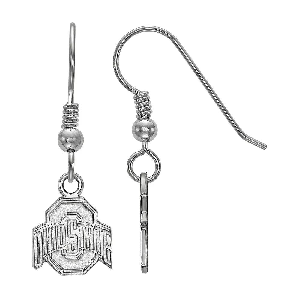 LogoArt Sterling Silver Ohio State Fishhook Dangle Earrings, Women's, Size: 29 mm Product Image