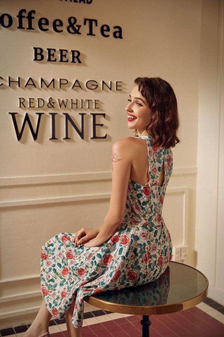 Pink Floral Swing Dress Product Image