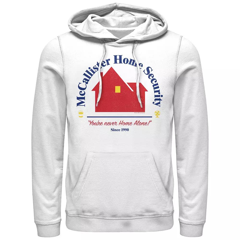 Big & Tall Home Alone McCallister Home Security Logo Graphic Hoodie, Men's, Size: XXL, White Product Image