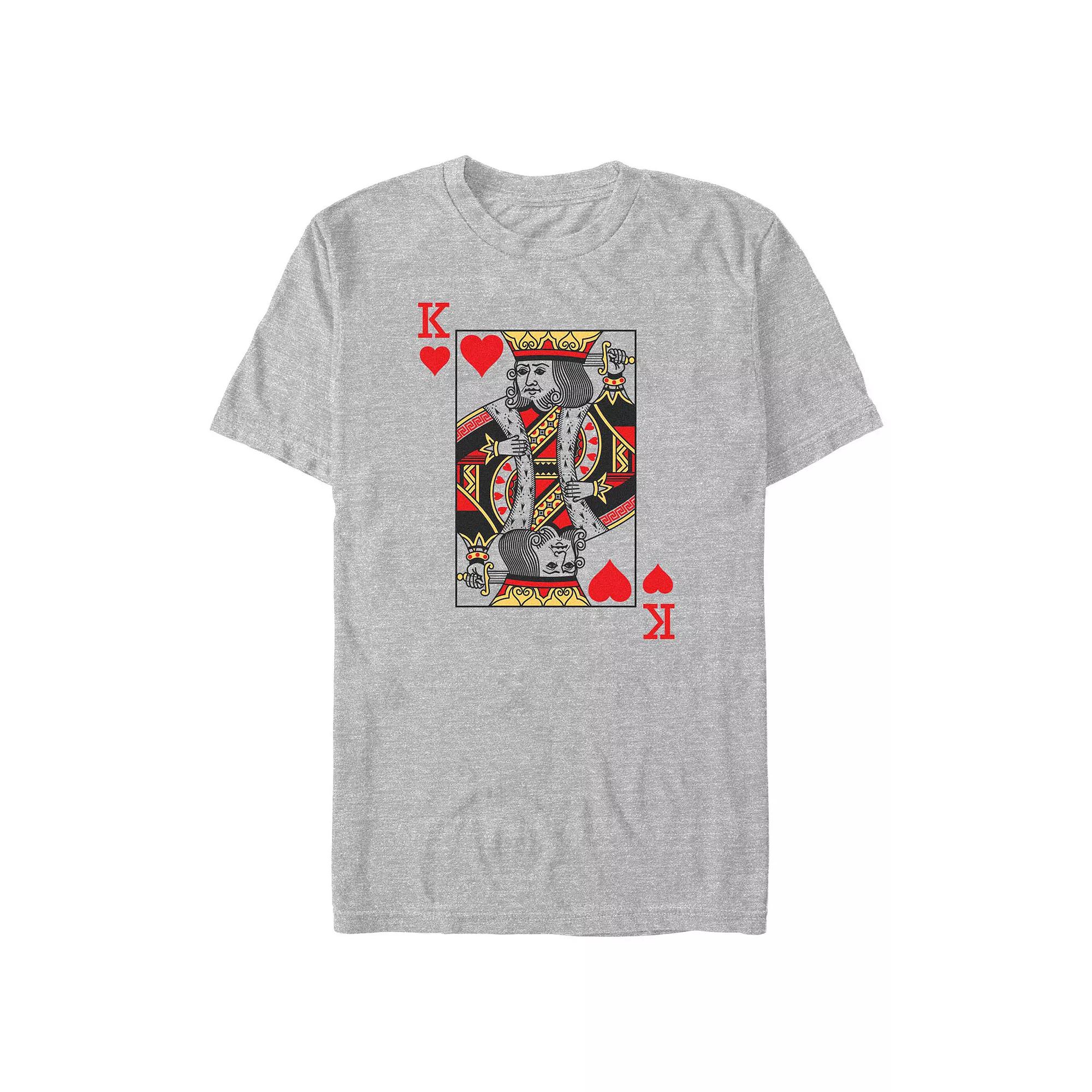 Big & Tall King OF Hearts Card Graphic Tee, Men's,  Product Image