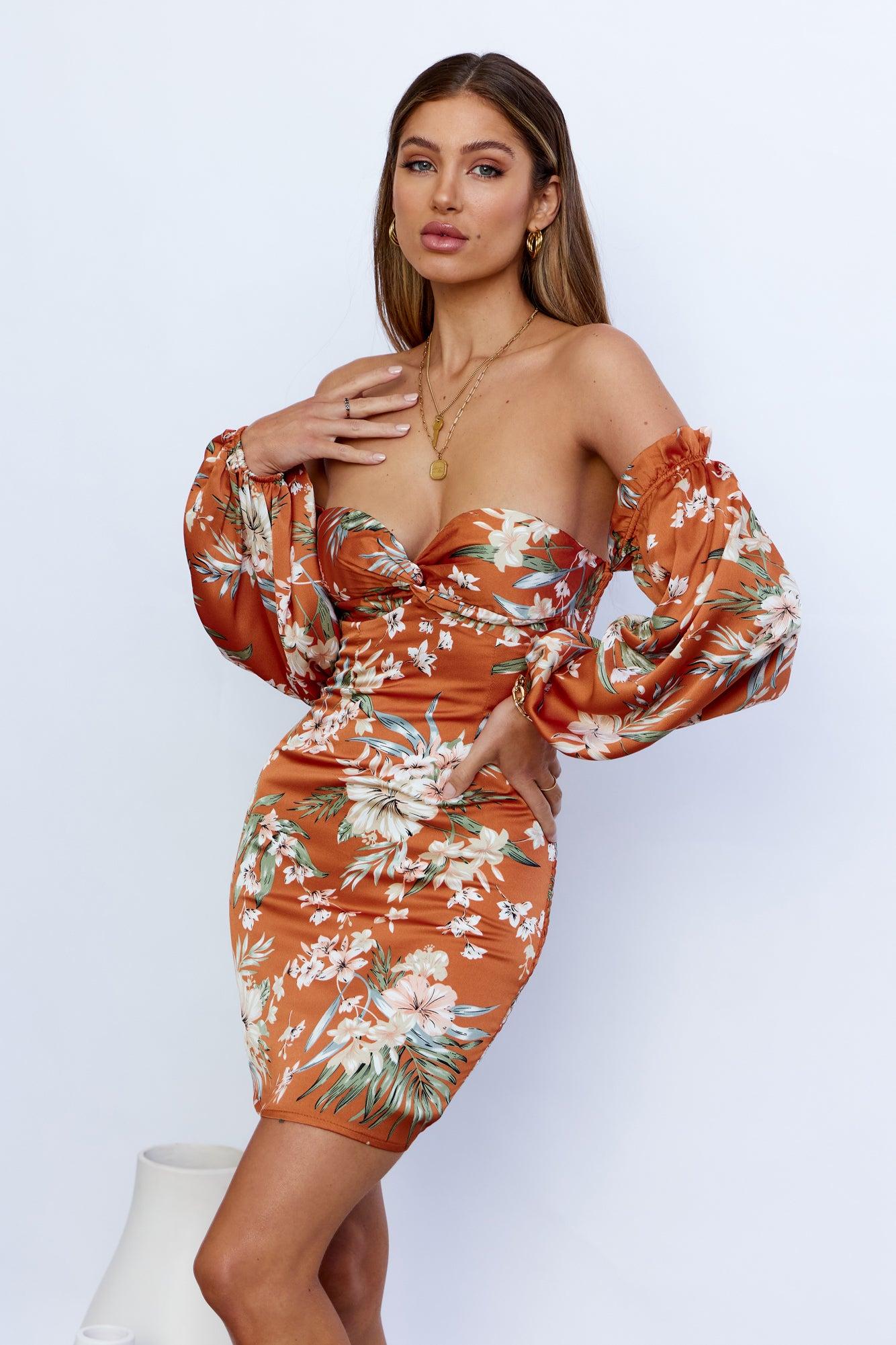 Sugared Dreams Dress Orange Product Image