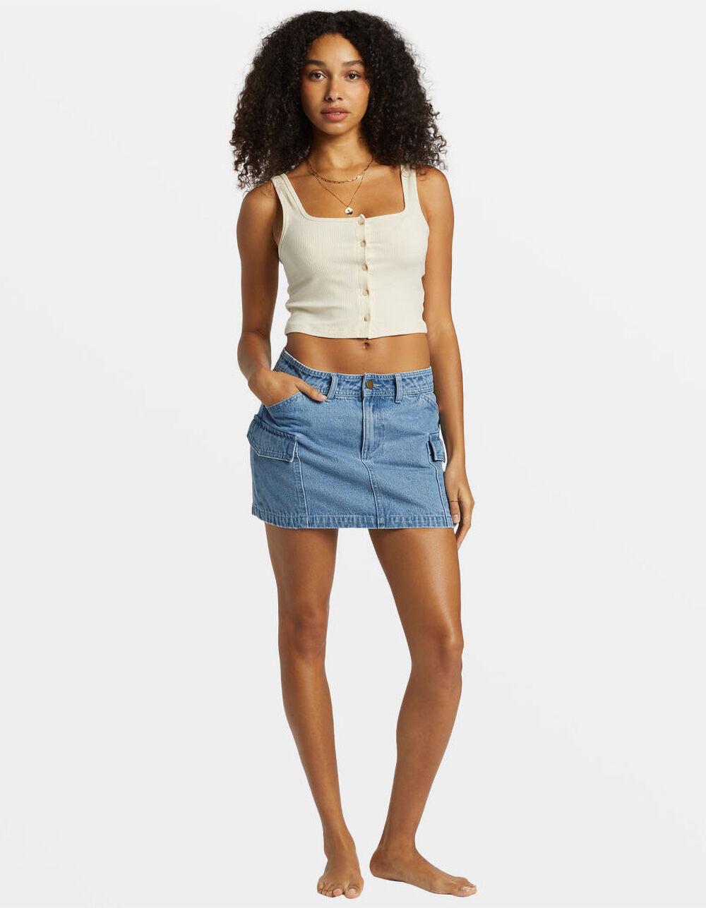 BILLABONG Hilary Womens Denim Cargo Skirt - DENIM Product Image