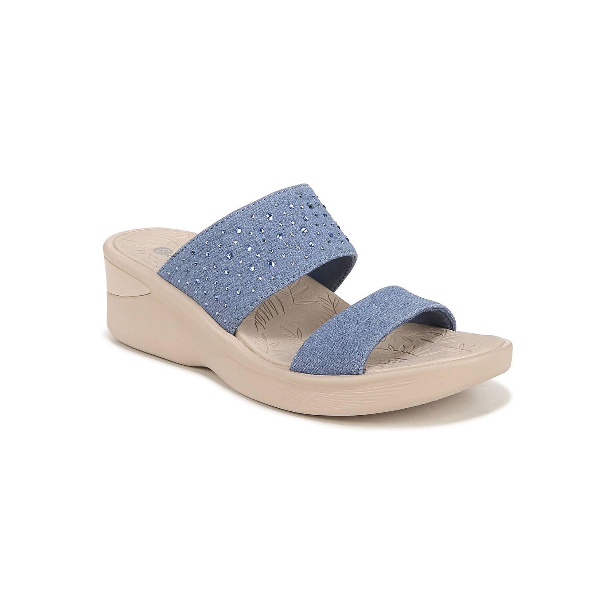 LifeStride Sienna Bright Women's Wedge Sandals, Size: 7.5 Wide, Elemental Blue Product Image