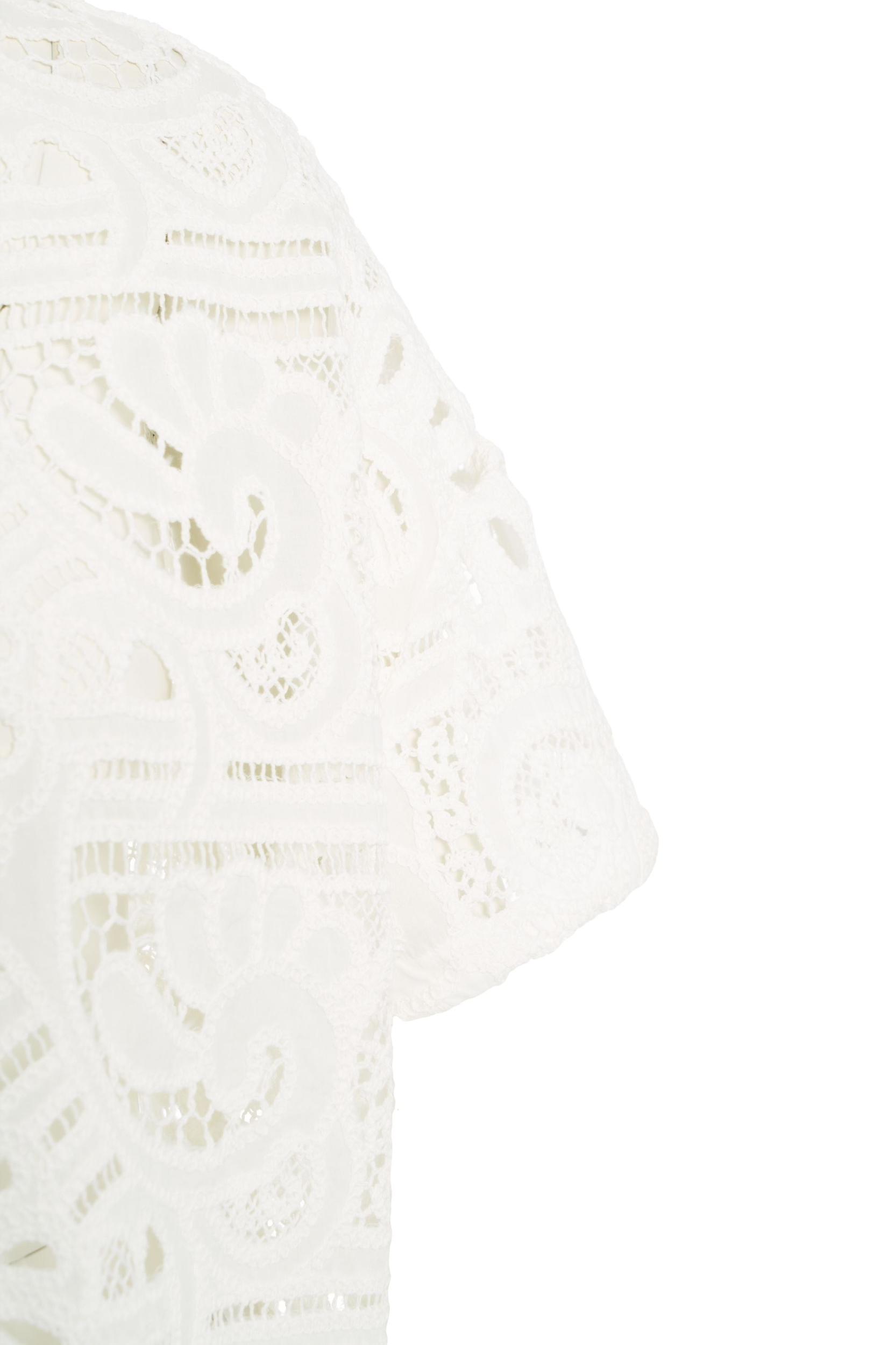 Blouse with perforated embroidery Product Image