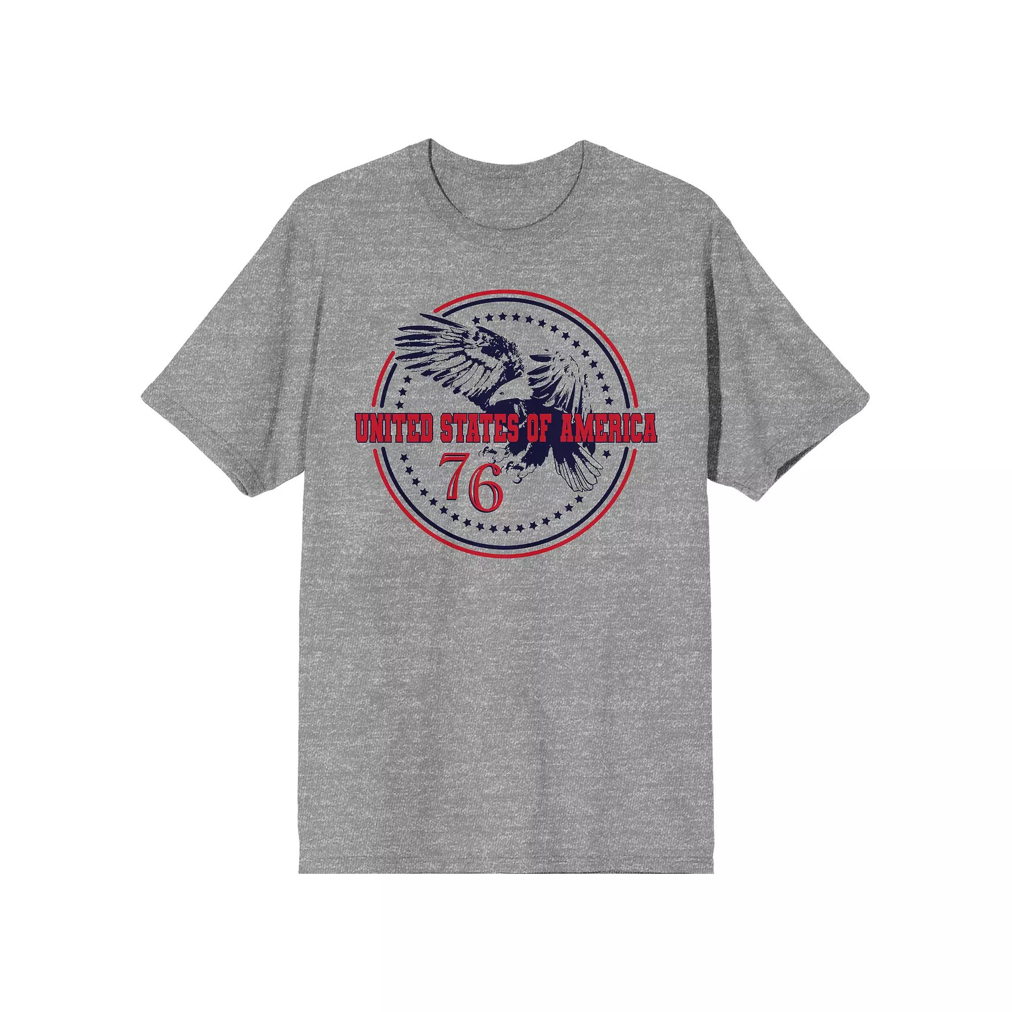 Men's American Eagle 76 Graphic Tee, Size: XL, Gray Product Image