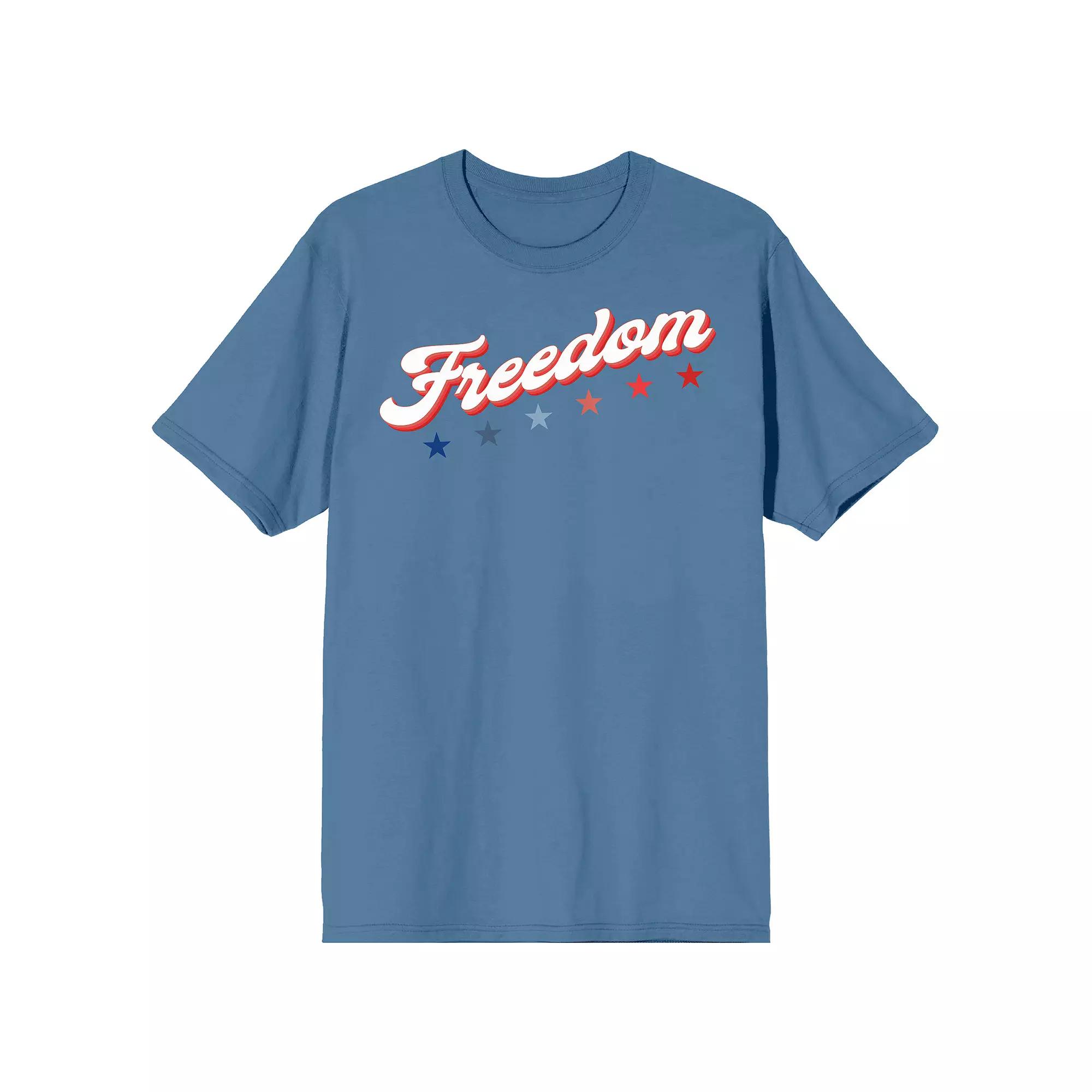 Men's Americana Freedom Blue Fog Tee, Size: Small Product Image