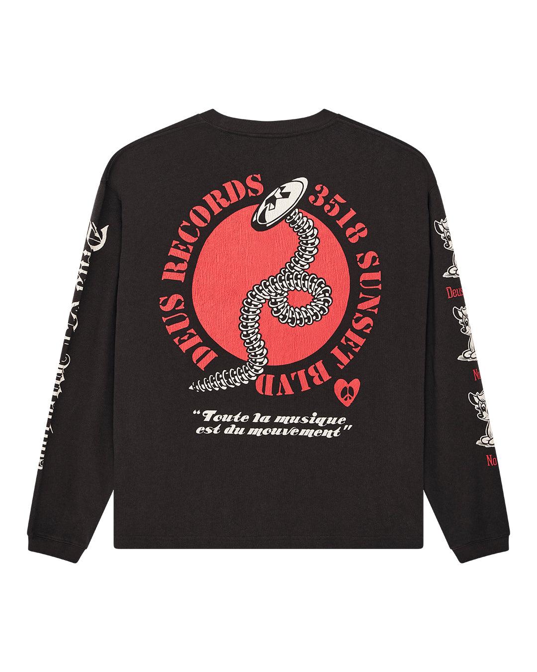 Dancing Ghost Long Sleeve Tee - Anthracite Product Image