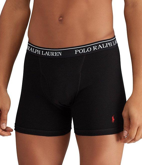 Polo Ralph Lauren Classic Fit Solid And Stripe 6#double; Inseam Boxer Briefs 3-Pack Product Image