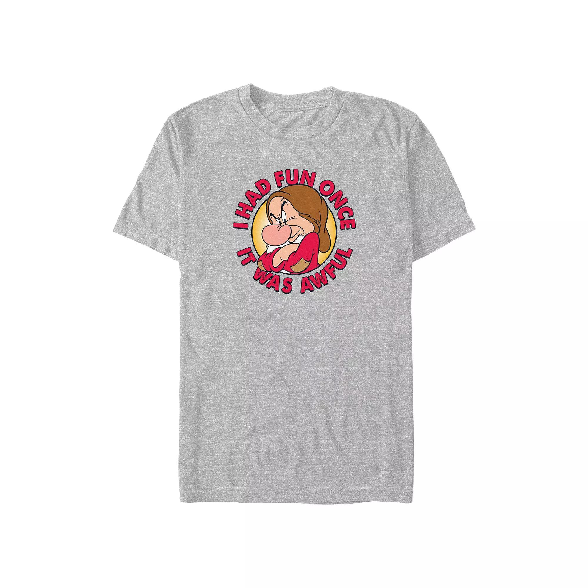 Disney's Snow White And The Seven Dwarfs Grumpy Stamp Big & Tall Graphic Tee, Men's,  Product Image