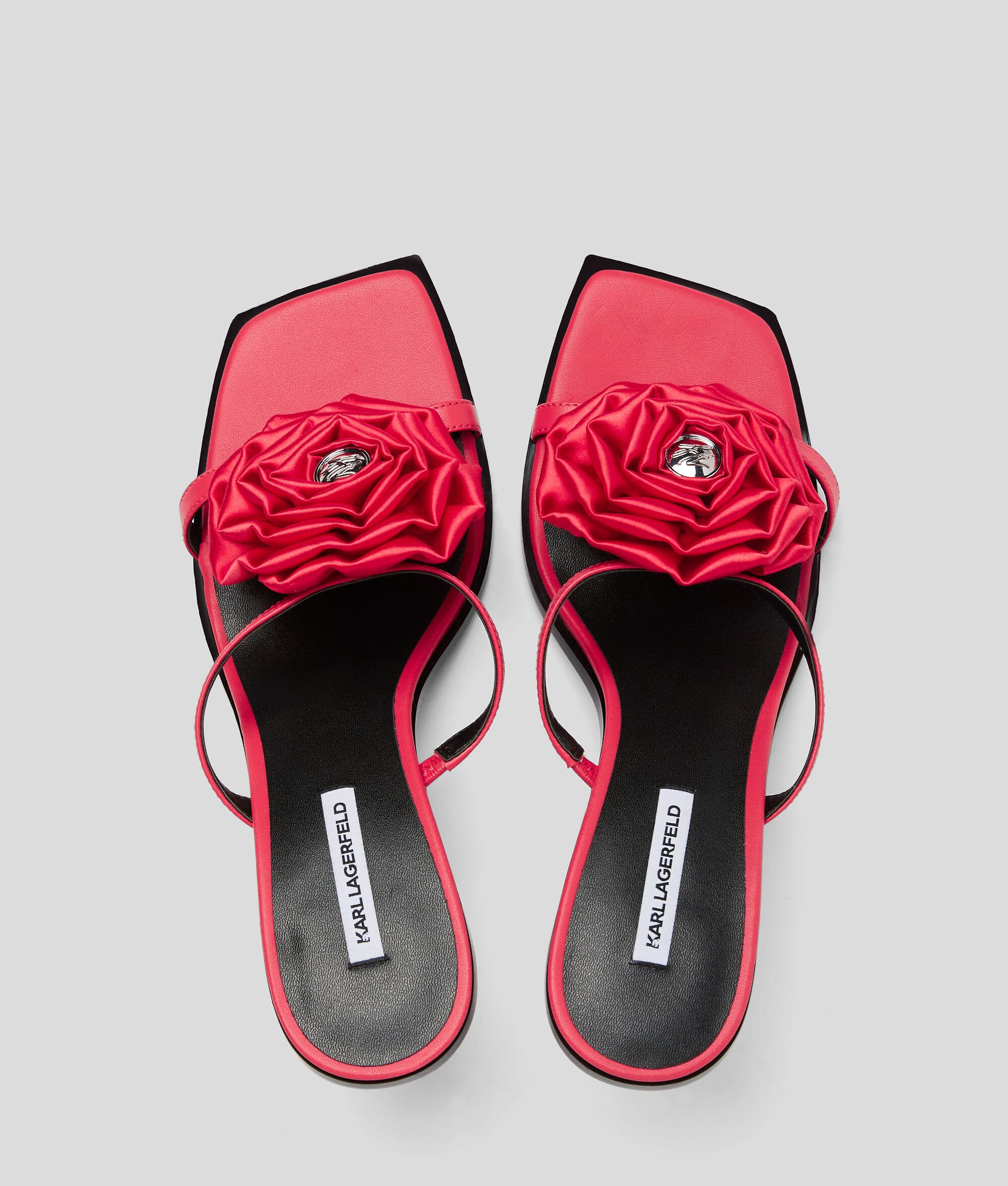 KARMEL FLORAL HEELED SANDALS Product Image