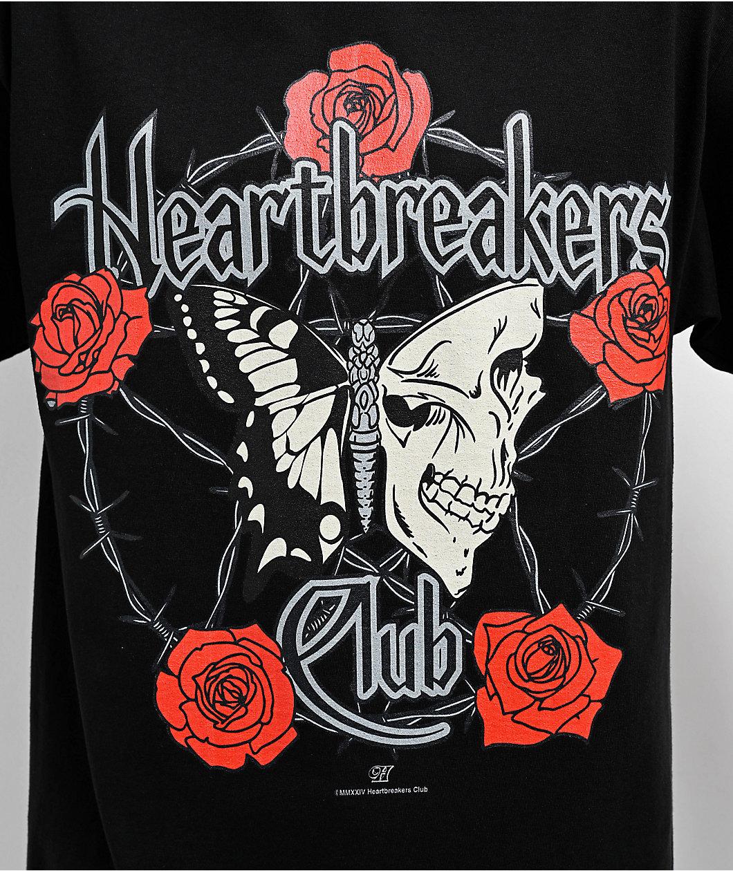 Heartbreakers Club Crown Black T-Shirt Product Image