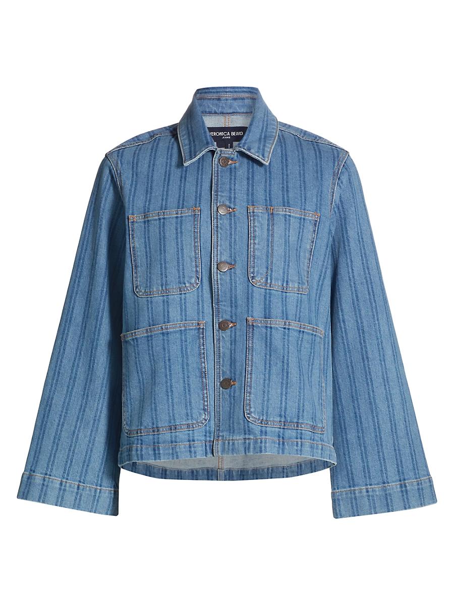 Womens Dahl Striped Denim Jacket Product Image