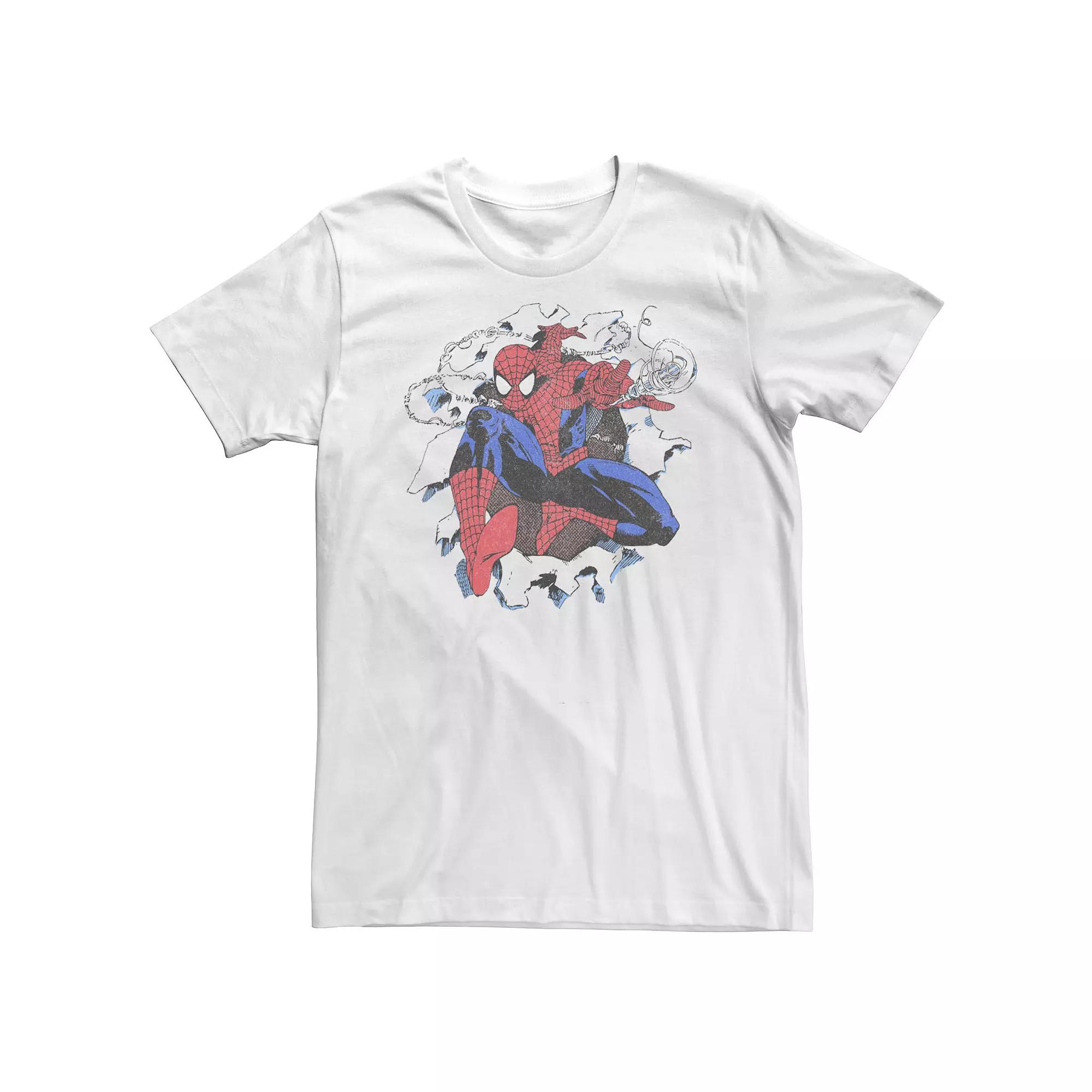 Big & Tall Marvel Spider-Man Retro Breakthrough Portrait Tee, Men's,  Product Image