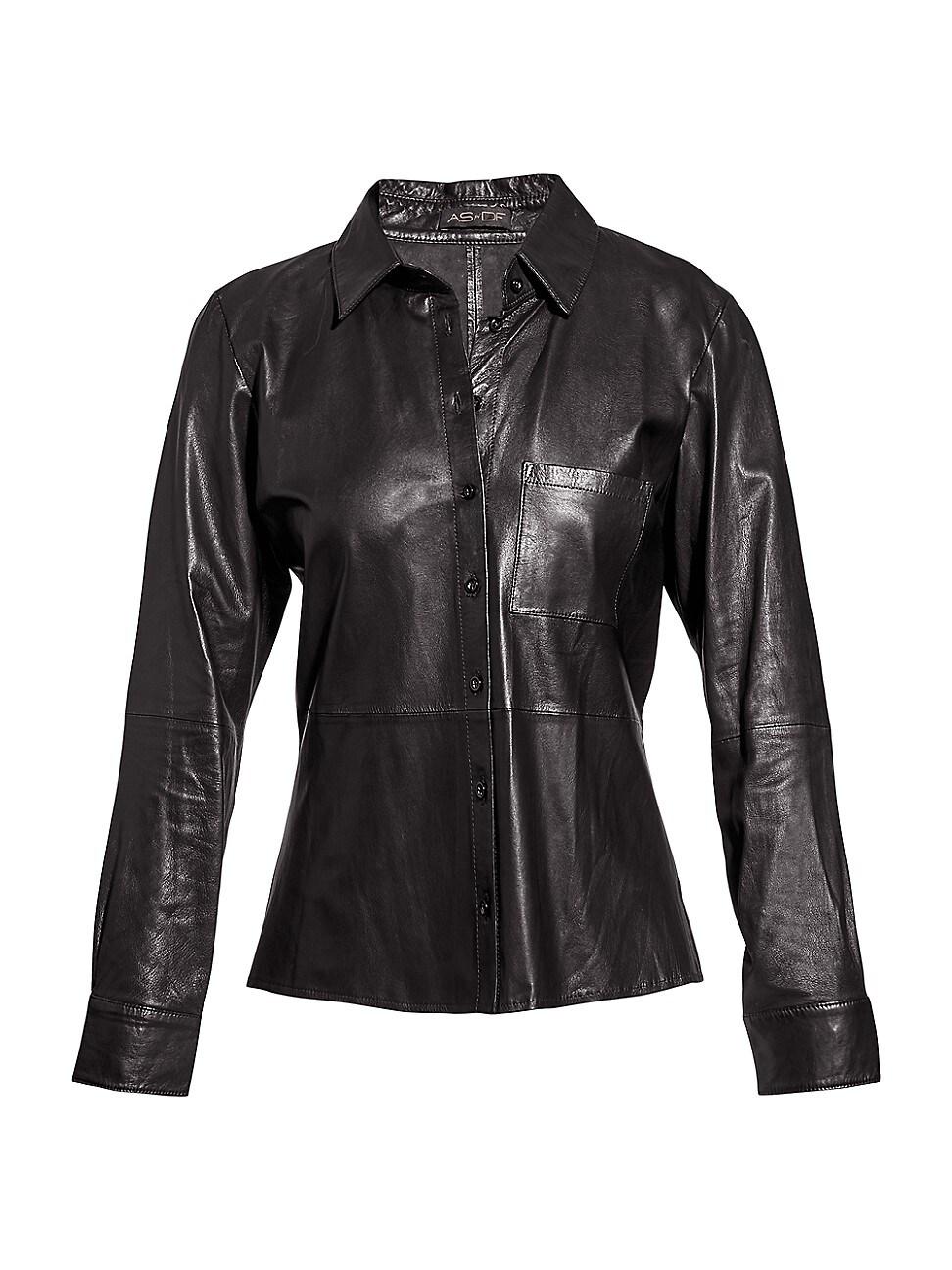 Womens LA Nuit Recycled Leather Blouse Product Image