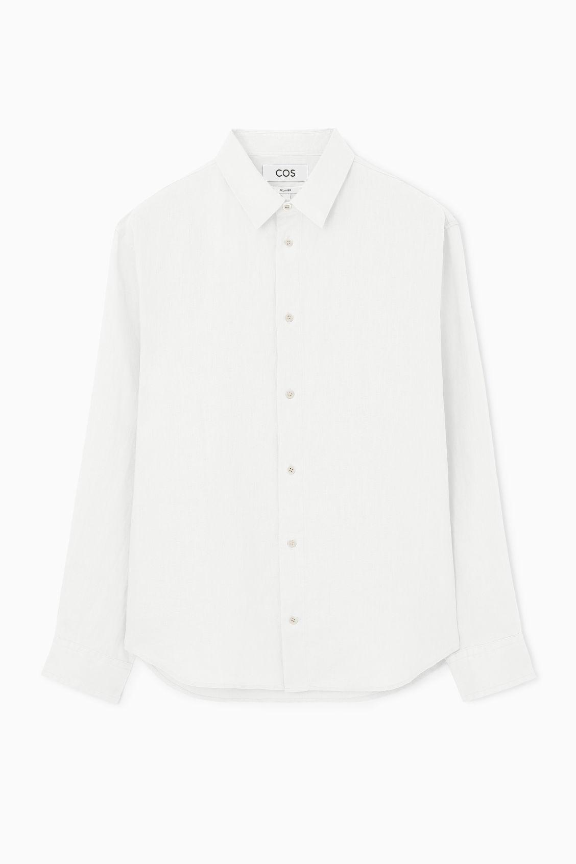 RELAXED LINEN LONG-SLEEVED SHIRT Product Image