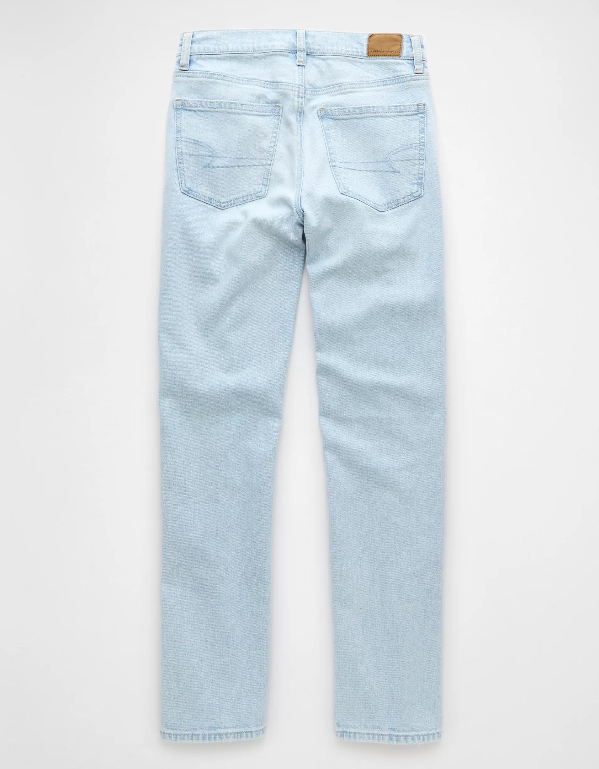AE Stretch Super High-Waisted Straight Jean Product Image