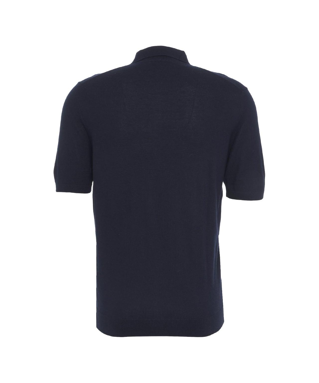 Silk blend polo shirt Product Image
