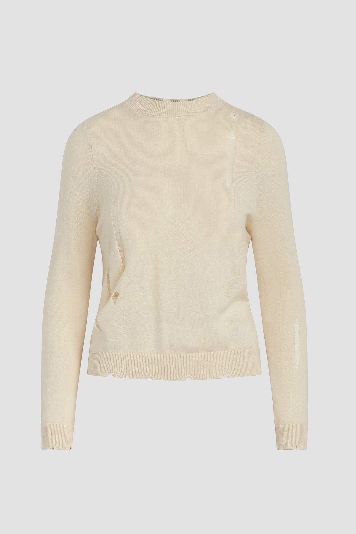 Long Sleeve Twist Back Sweater Female Product Image