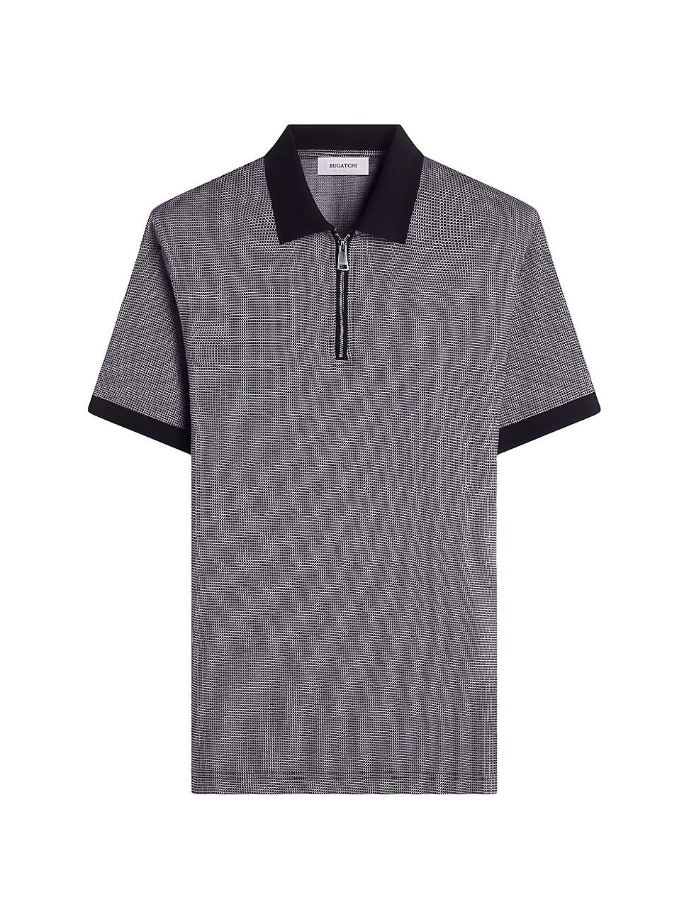 Mens Short Sleeve Quarter Zip Polo Product Image