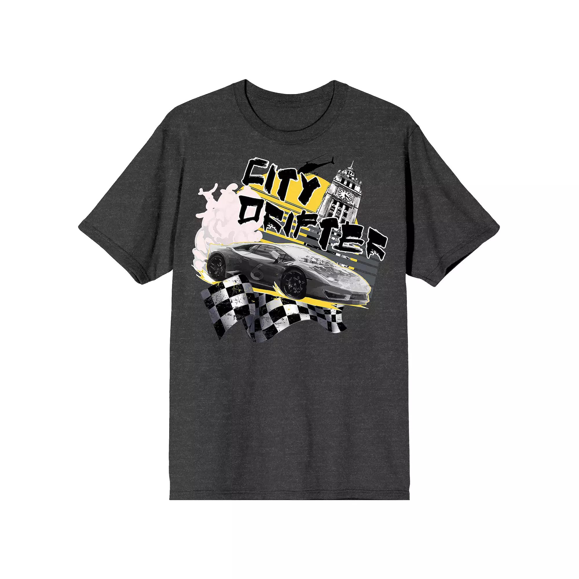 Men's Sleek Rebel City Drifter Graphic Tee,  Product Image